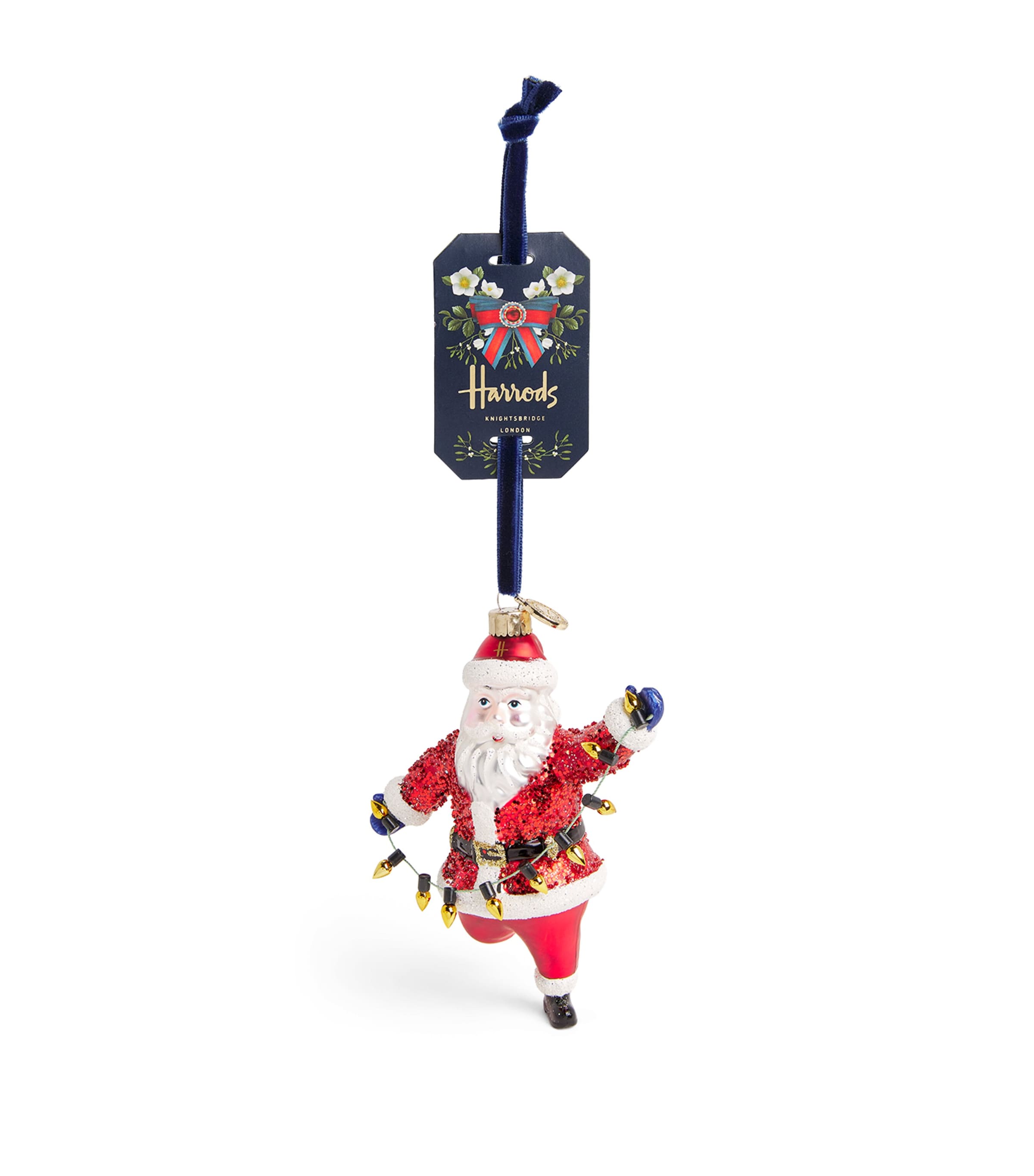 Harrods Father Christmas Tree Decoration In Red
