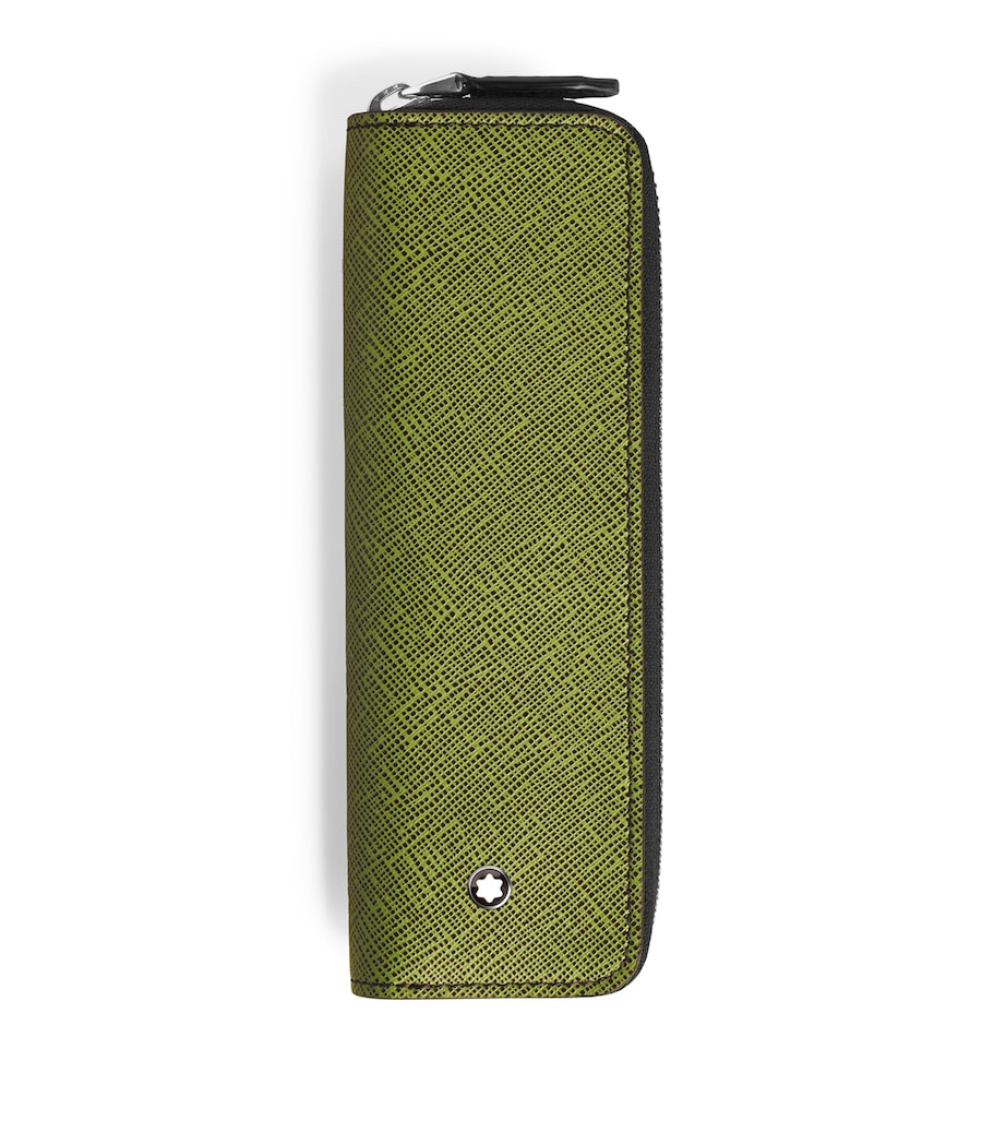 Leather Sartorial Single Pen Pouch MULTILIME Image 1