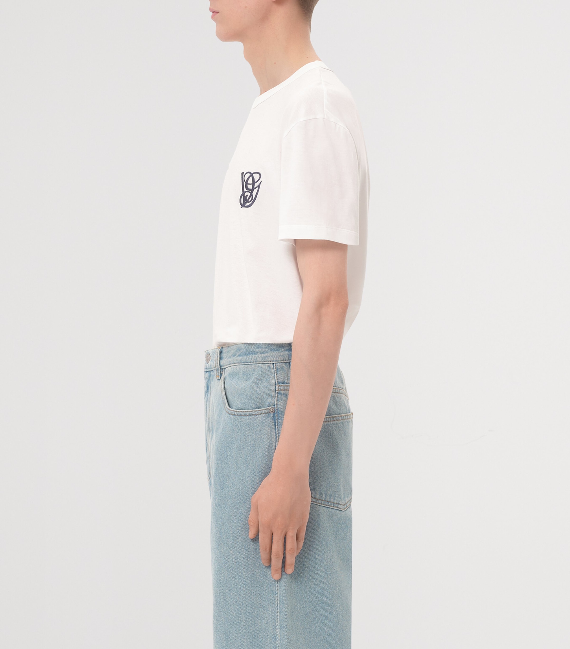 Cotton Monogram T-Shirt A03 Image 3