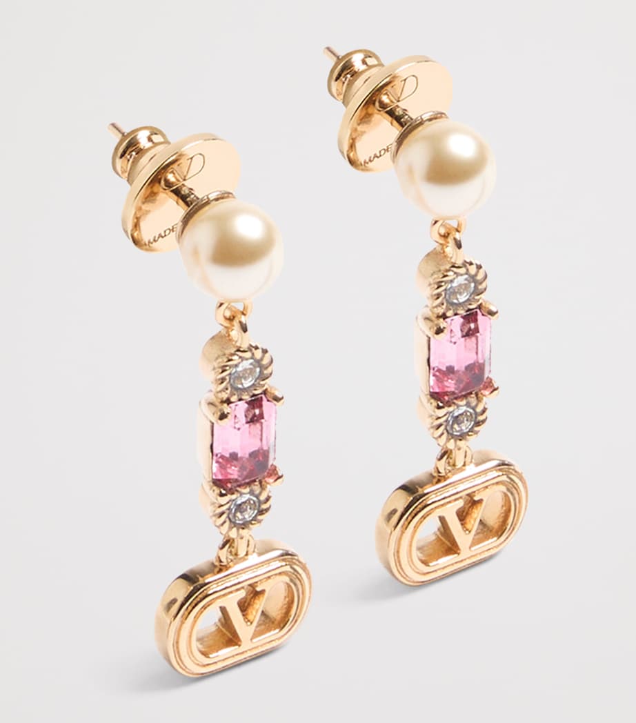 Crystal-Embellished Ovalette Earrings BUK Image 2