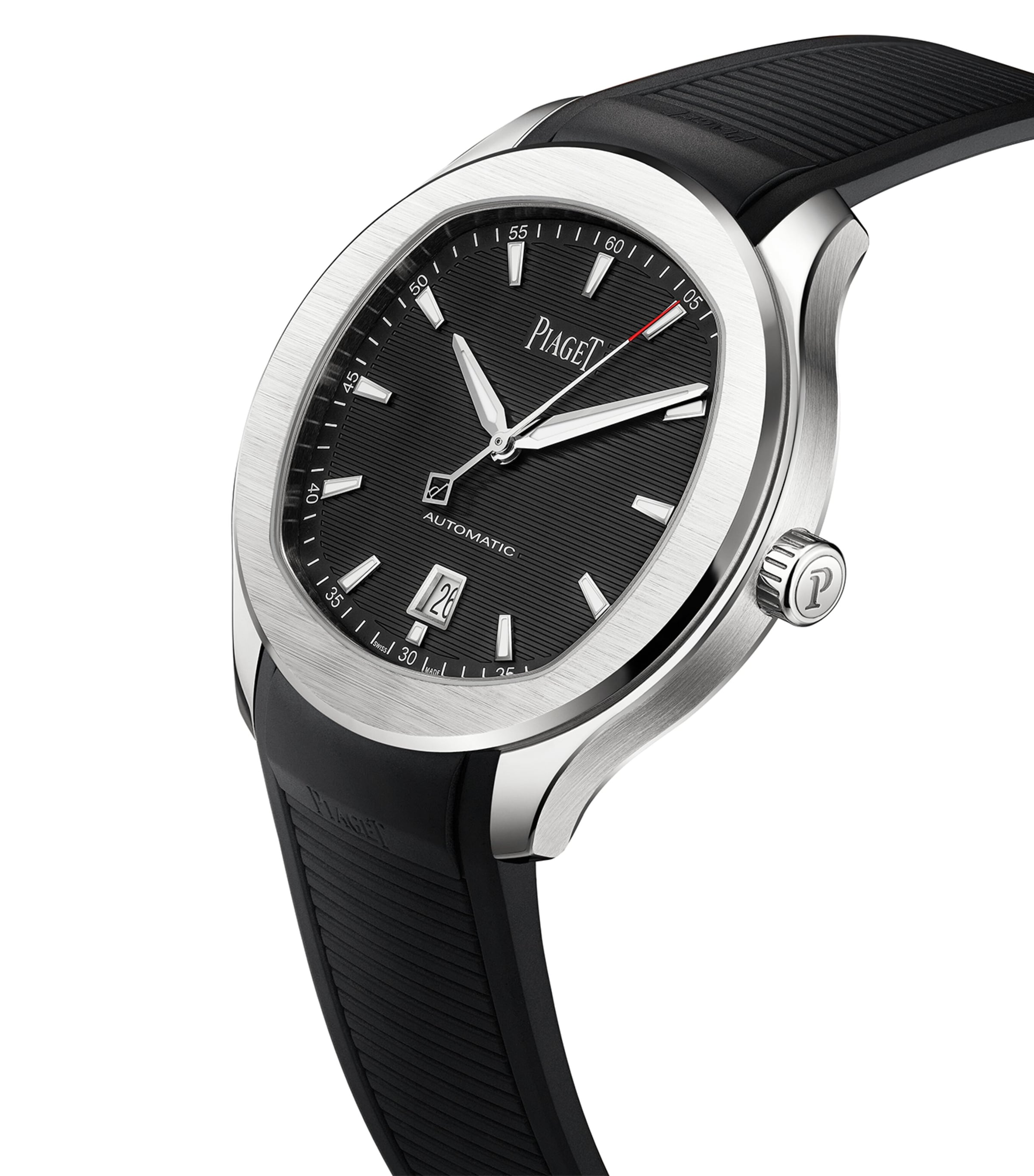 Stainless Steel Polo Date Watch 42mm BLACK Image 5