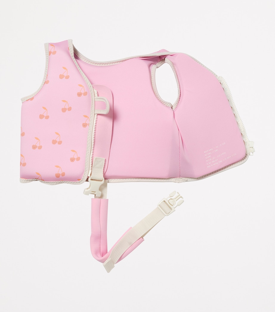 Sunnylife Kids Cherry Print Swimming Vest (1-2 Years) Cotton Candy Image 5