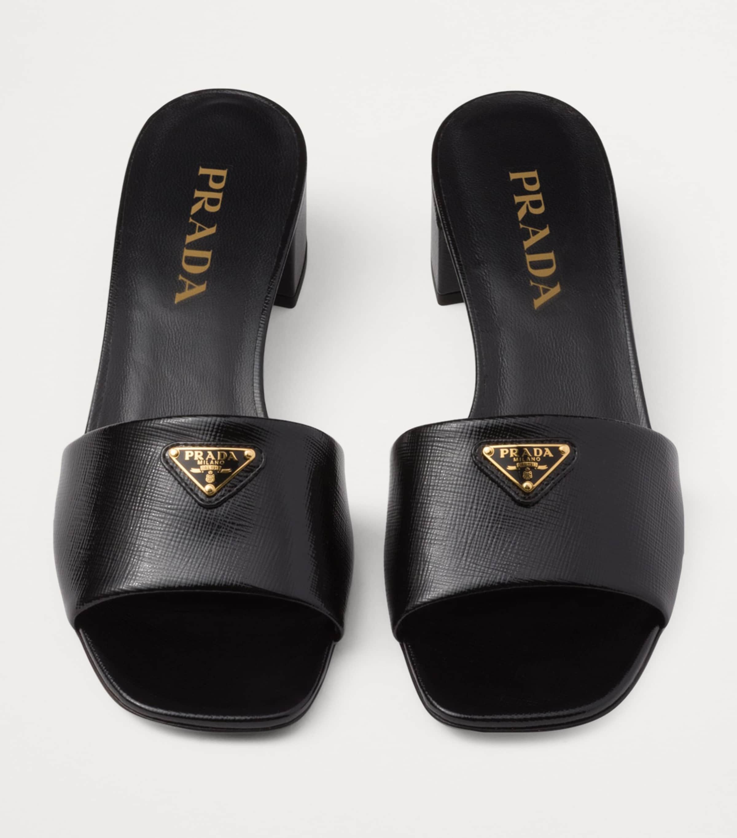 Saffiano Leather Slides 35 F0002 Image 3