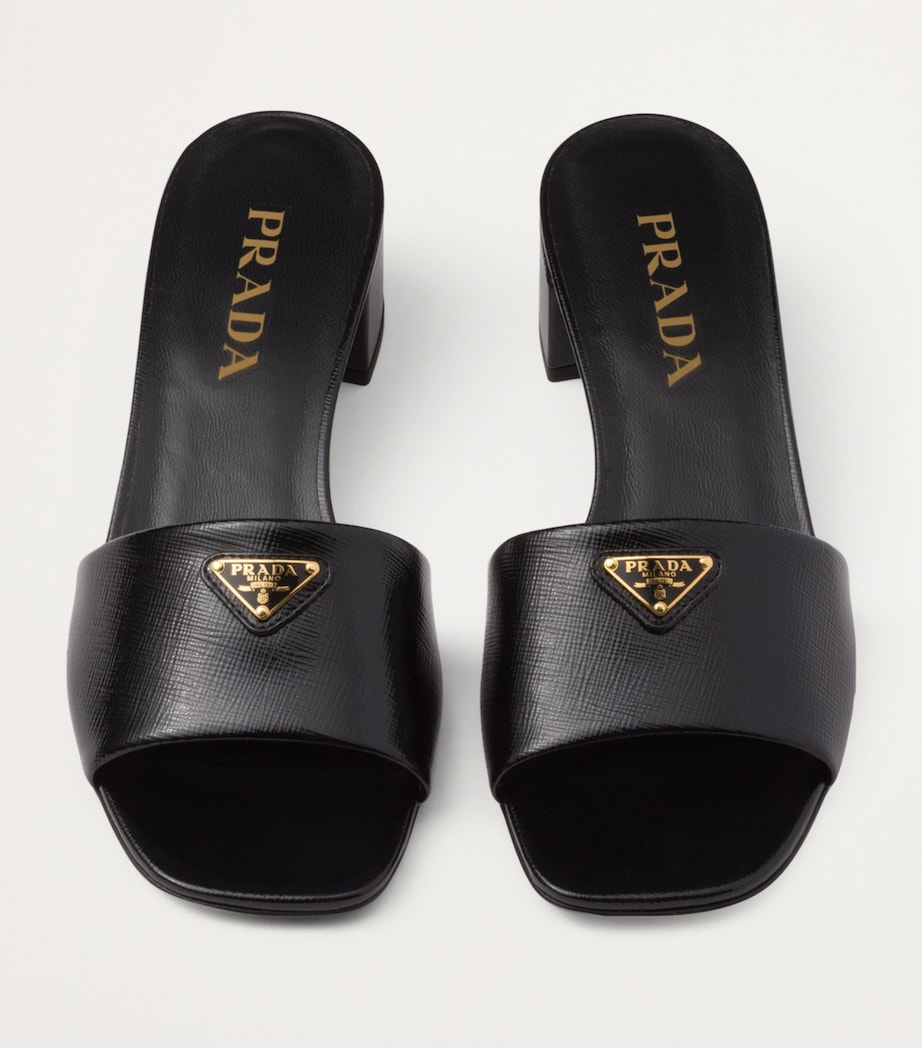 Saffiano Leather Slides 35 F0002 Image 3