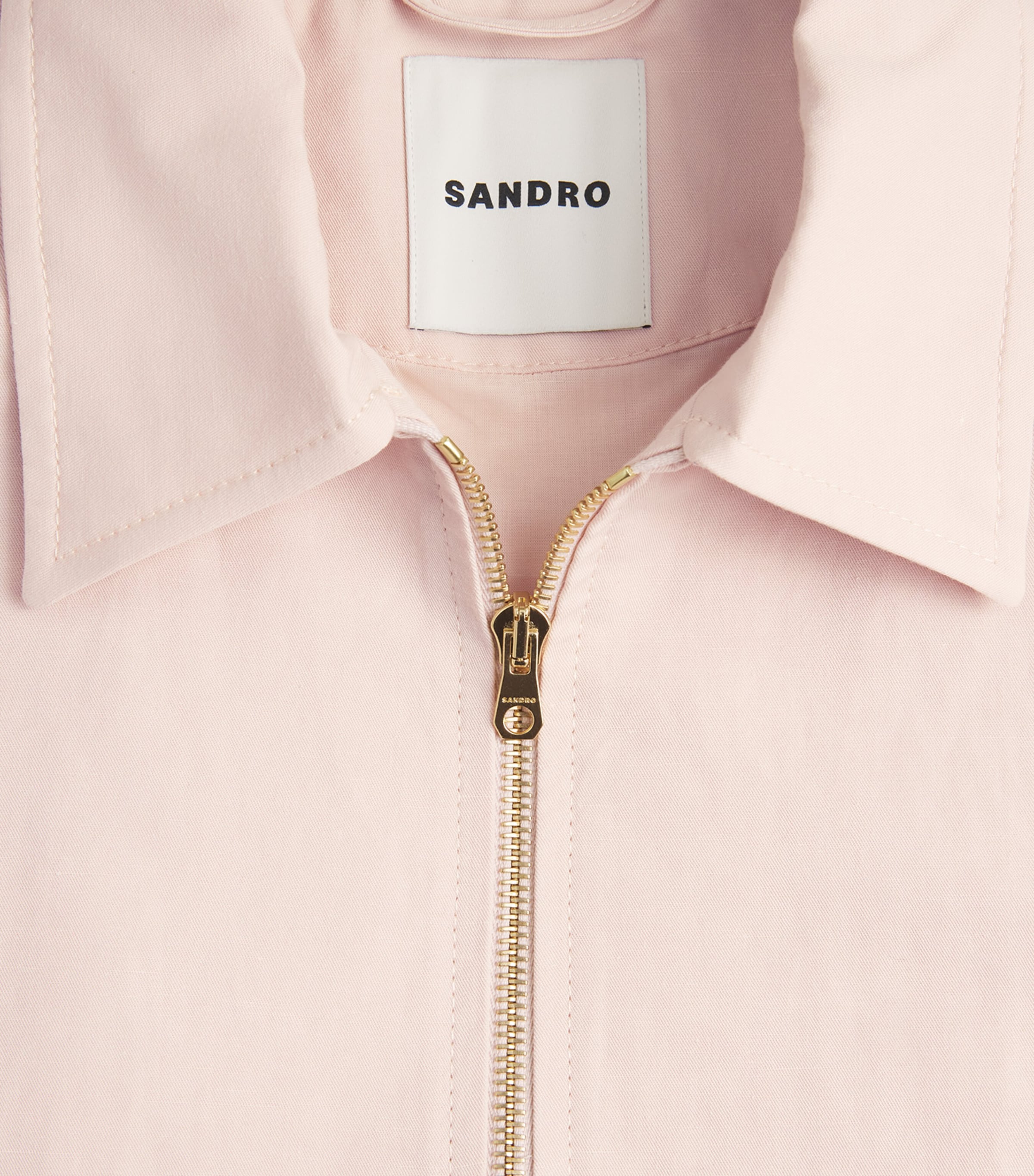 Sandro Paris Womens Satin Wide-Leg Trousers Pink Image 6