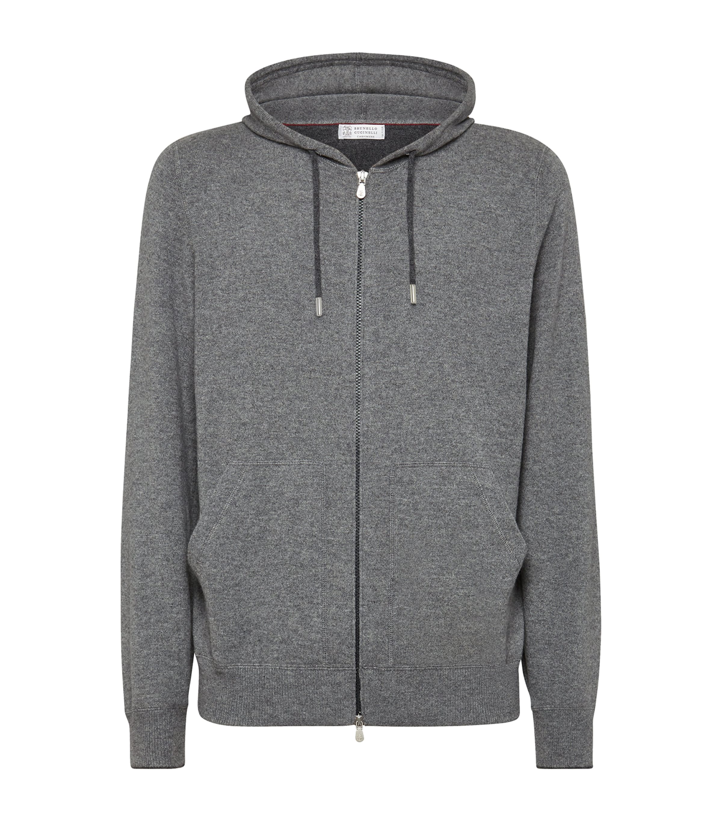 Brunello Cucinelli Sweatshirt-style Cardigan In Grey
