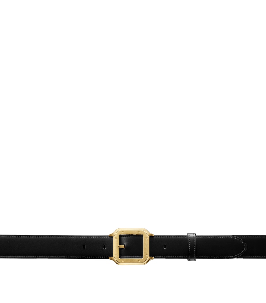 Cartier Leather Reversible Santos de Cartier Belt Black Image 4