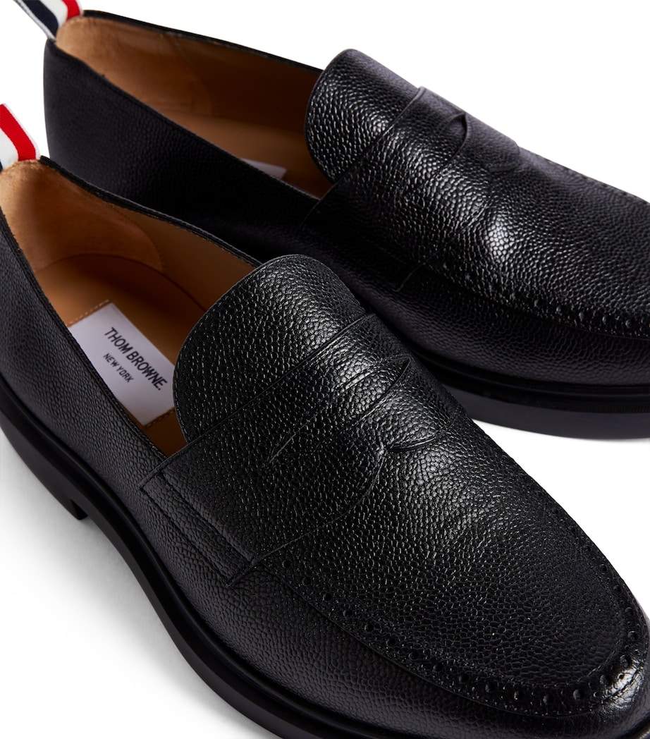 Leather Loafers BLACK Image 7
