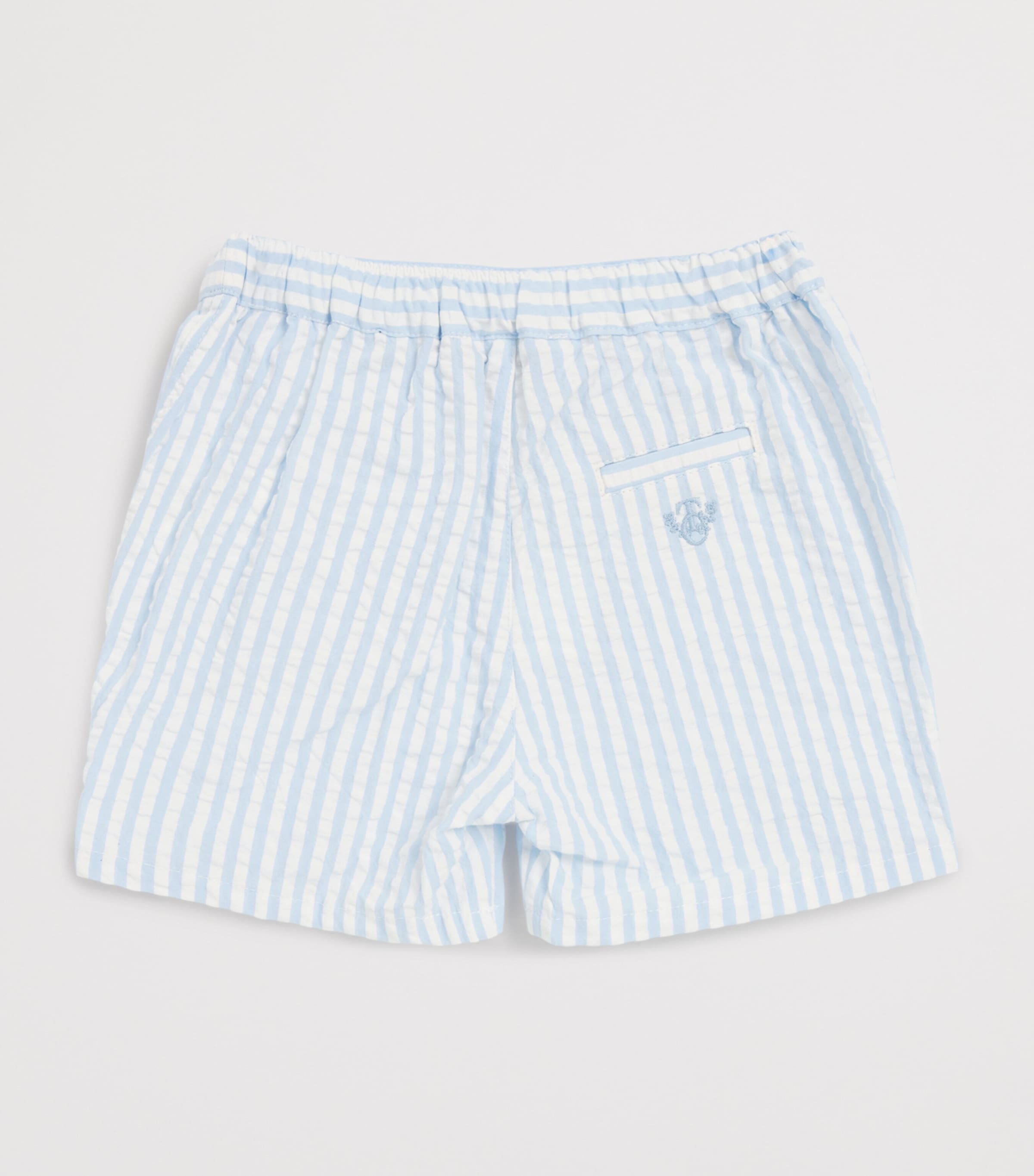 Cotton Stripe Shorts (3 Months-4 Years) 44NUAGE Image 2