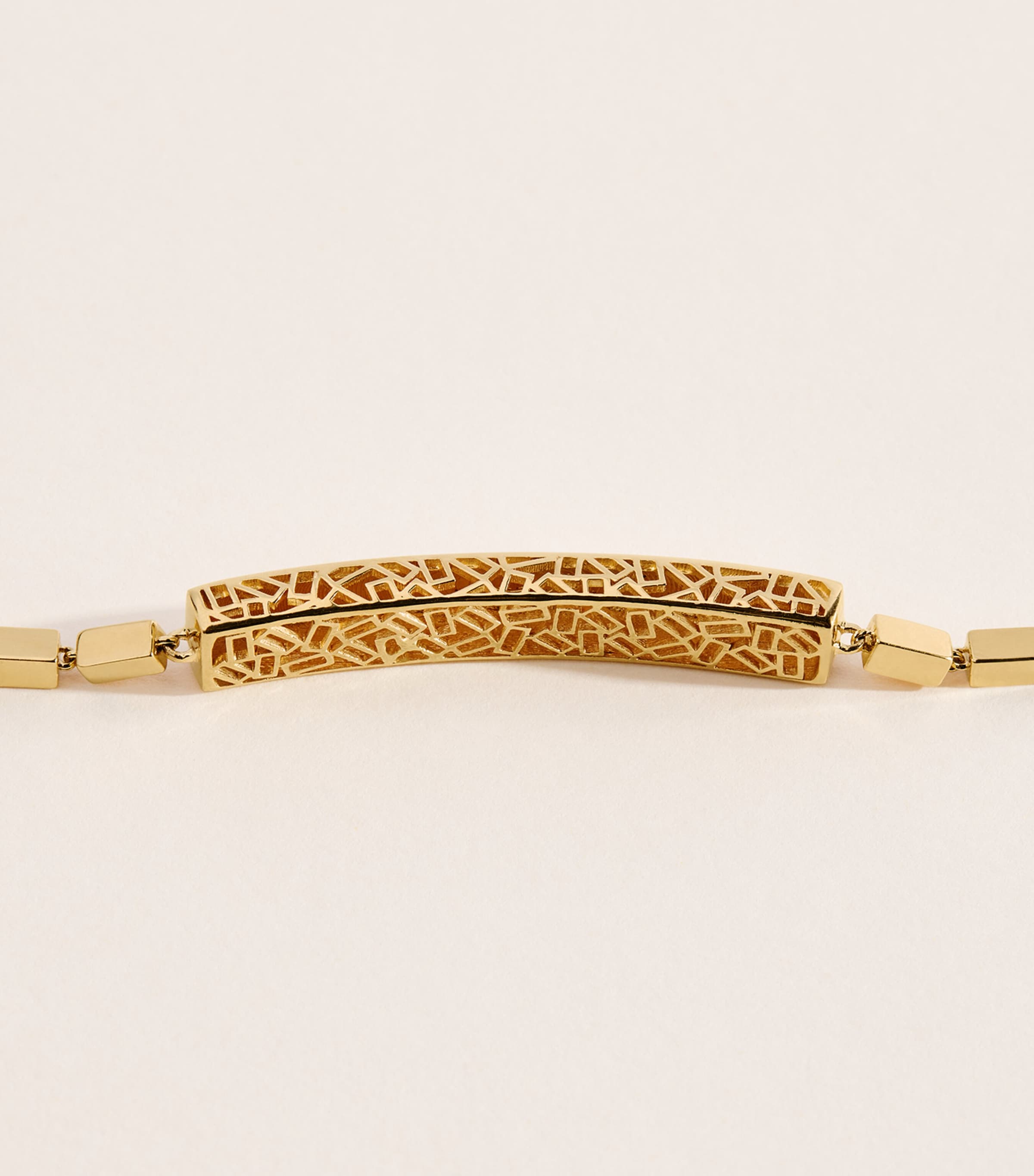 Suzanne Kalan Yellow Gold Block-Chain ID Bracelet Yg/solid Image 3