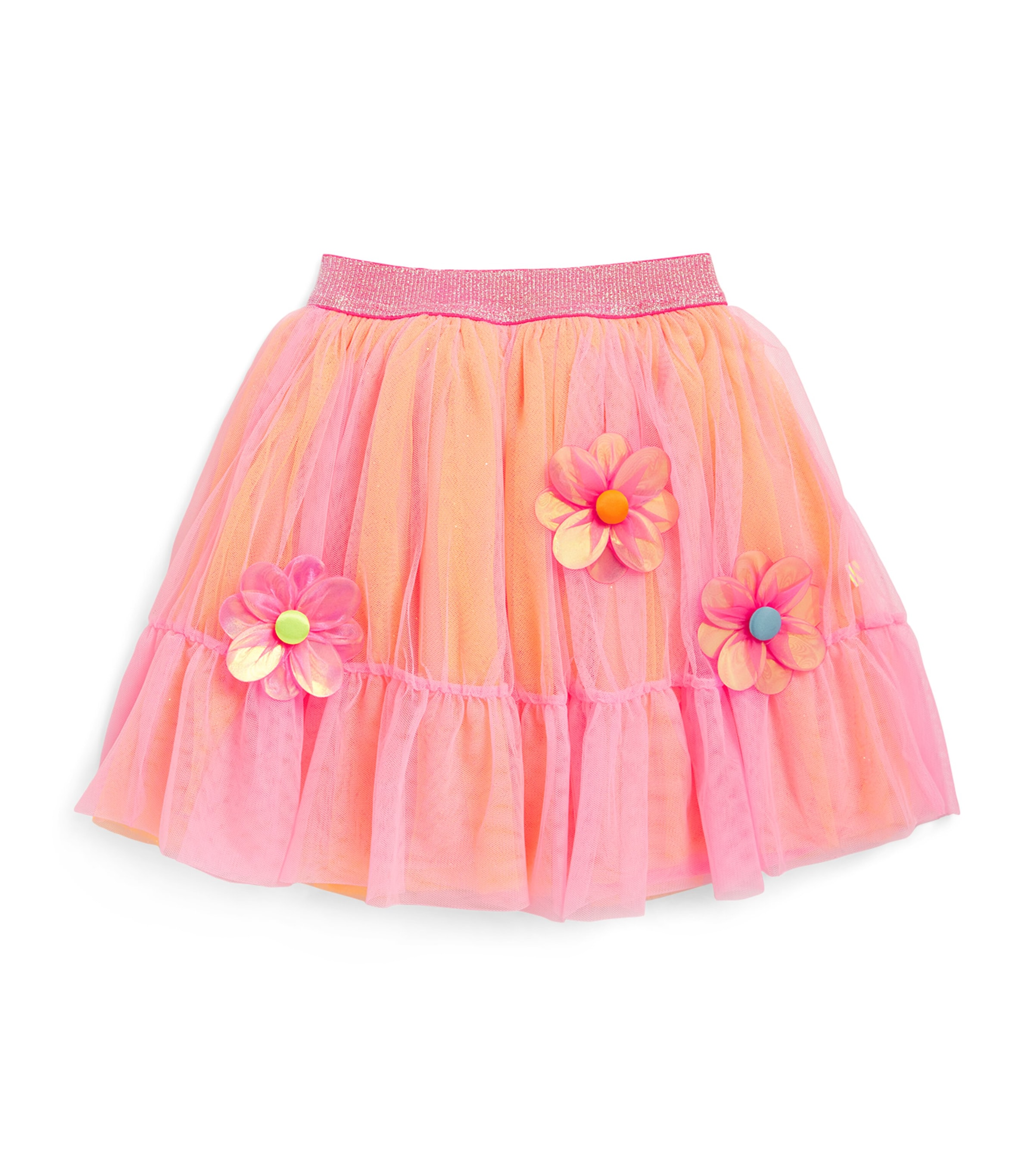 Billieblush Flower-appliqué Tutu Skirt In Pink
