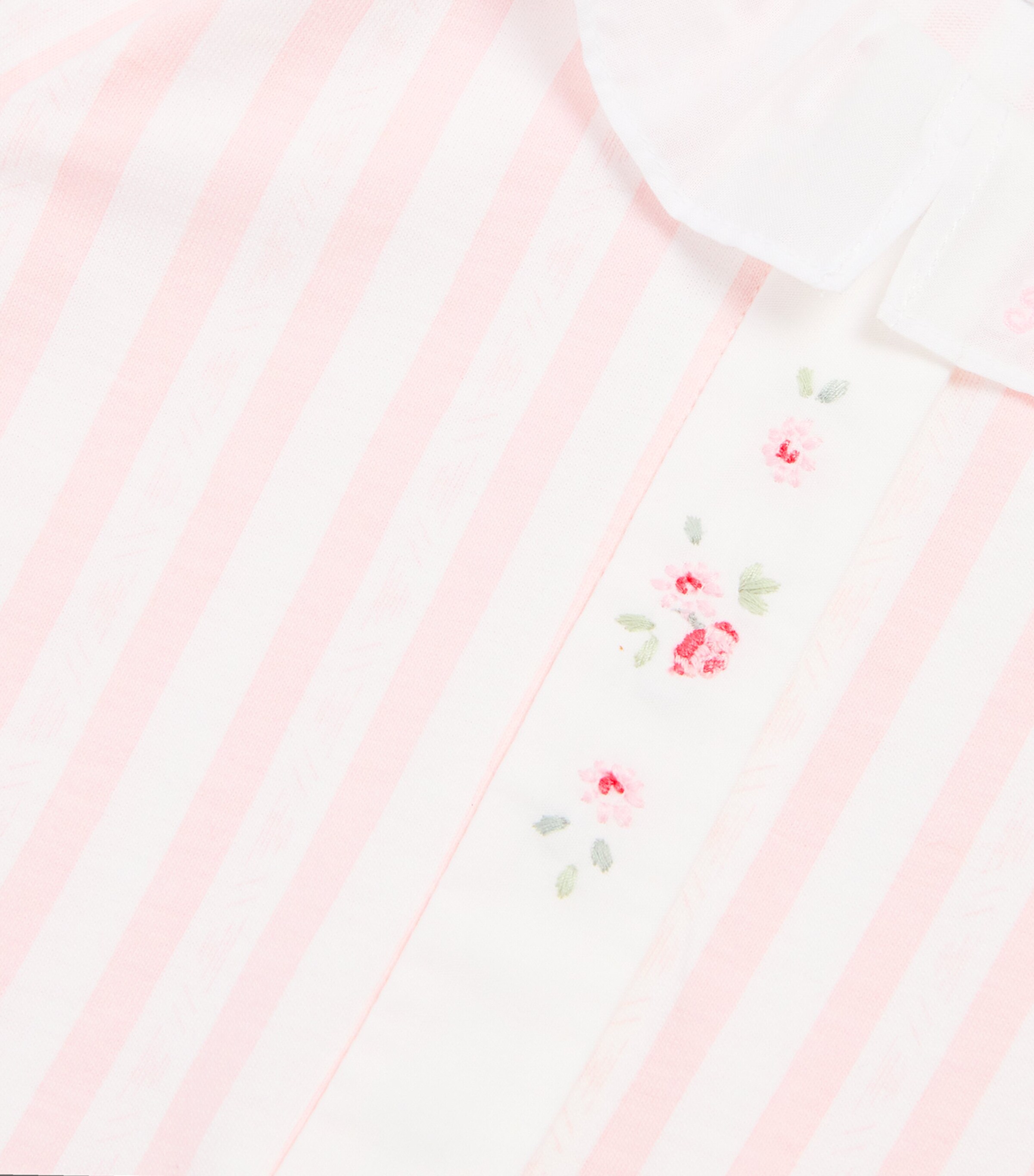 Tartine et Chocolat Embroidered All-In-One (Newborn-2 Years) Rose Pï¿½le Image 3