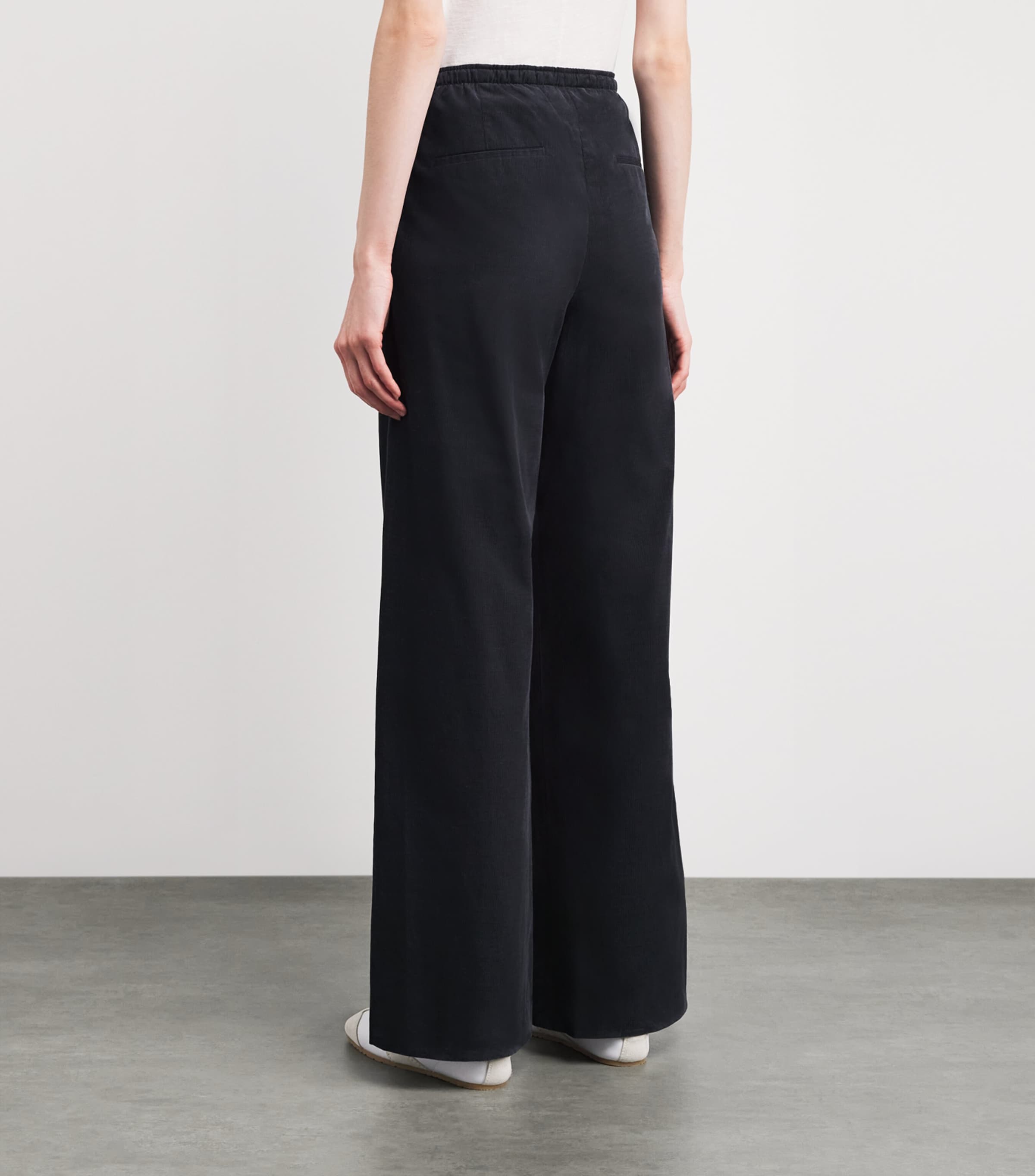 Corduroy Pull-On Trousers 078GRA Image 4