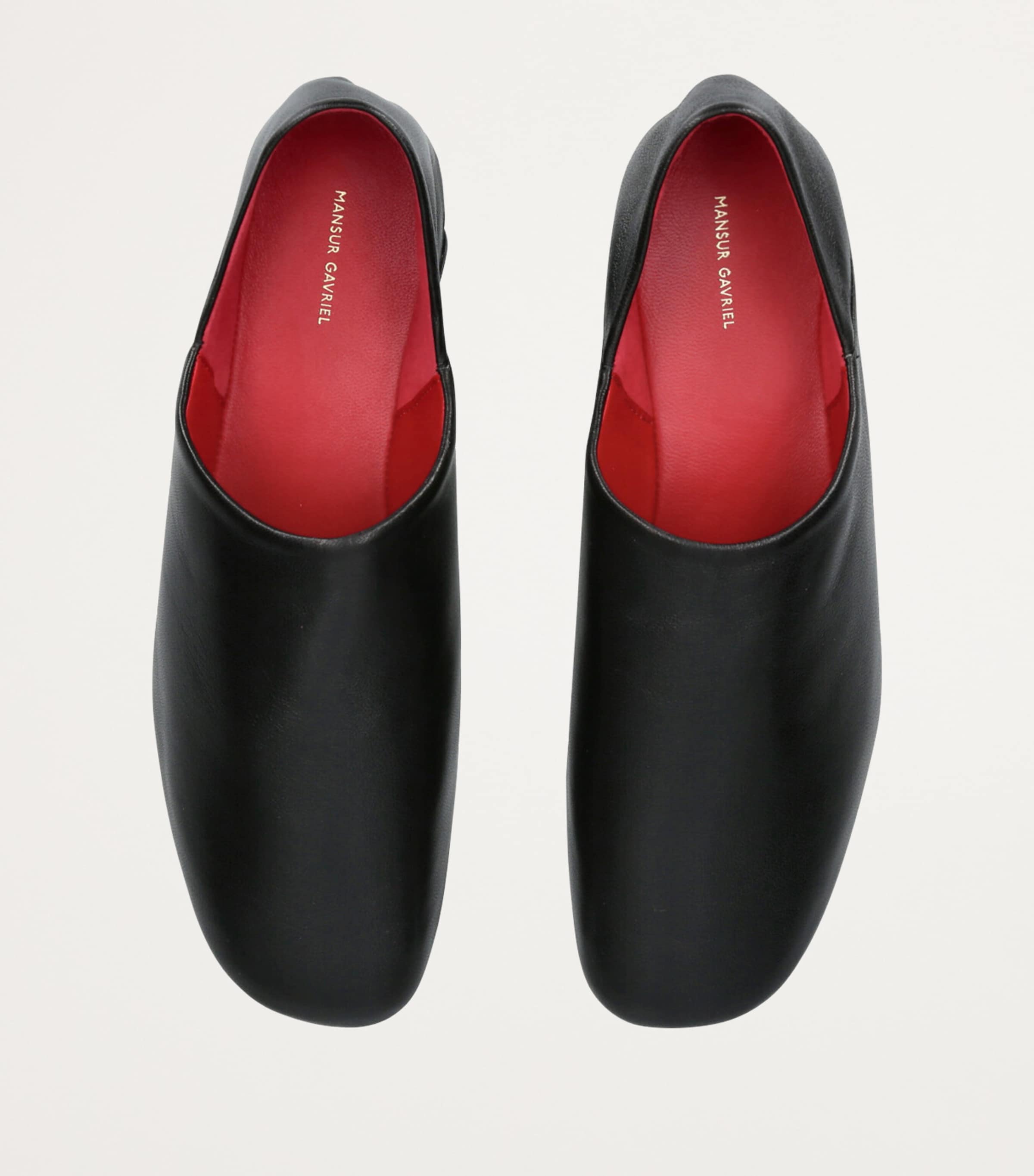 Mansur Gavriel Black Leather Glove Babouche Mules | Harrods US display picture 2