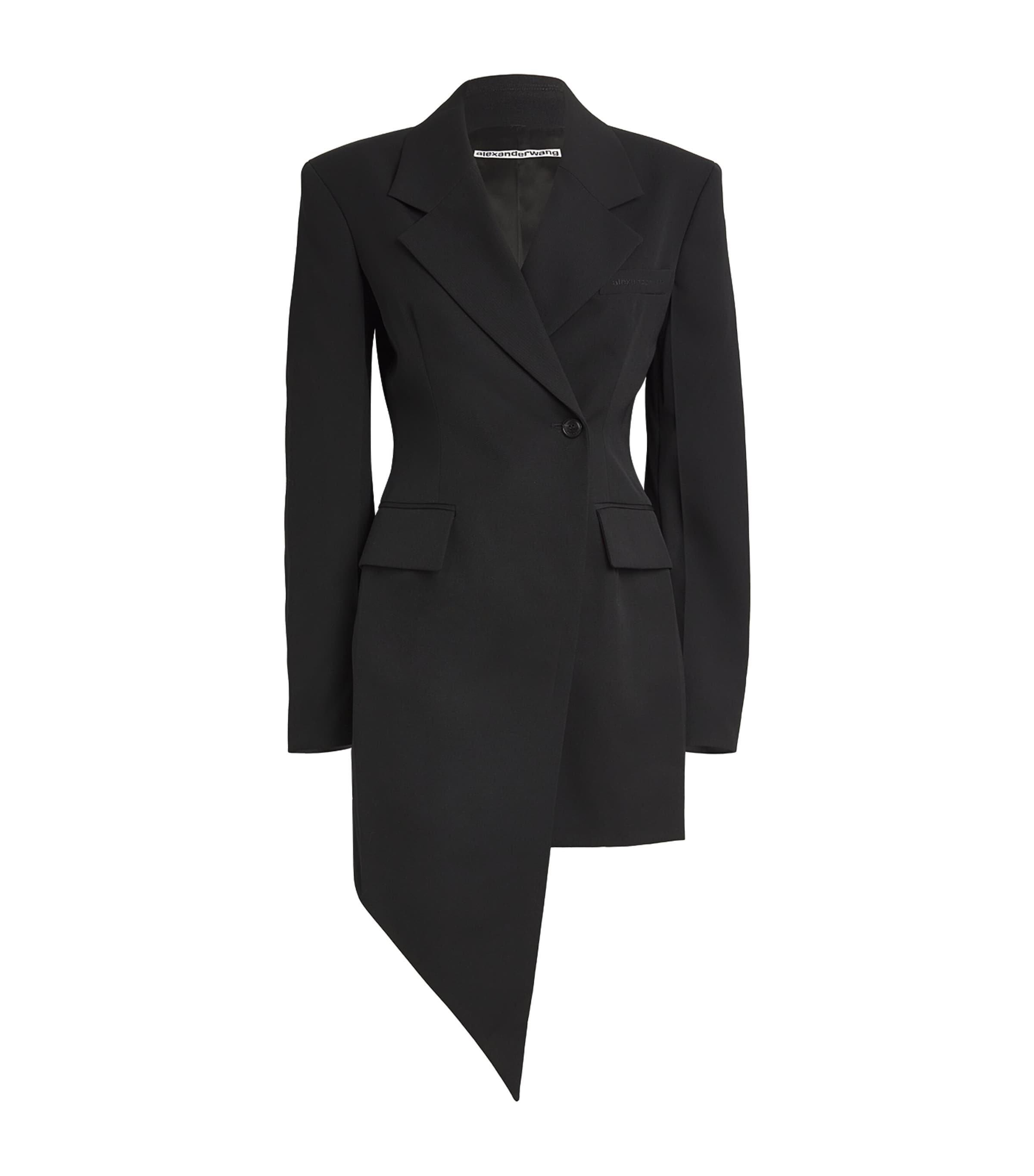 Alexander Wang Wool Blazer Mini Dress In Black