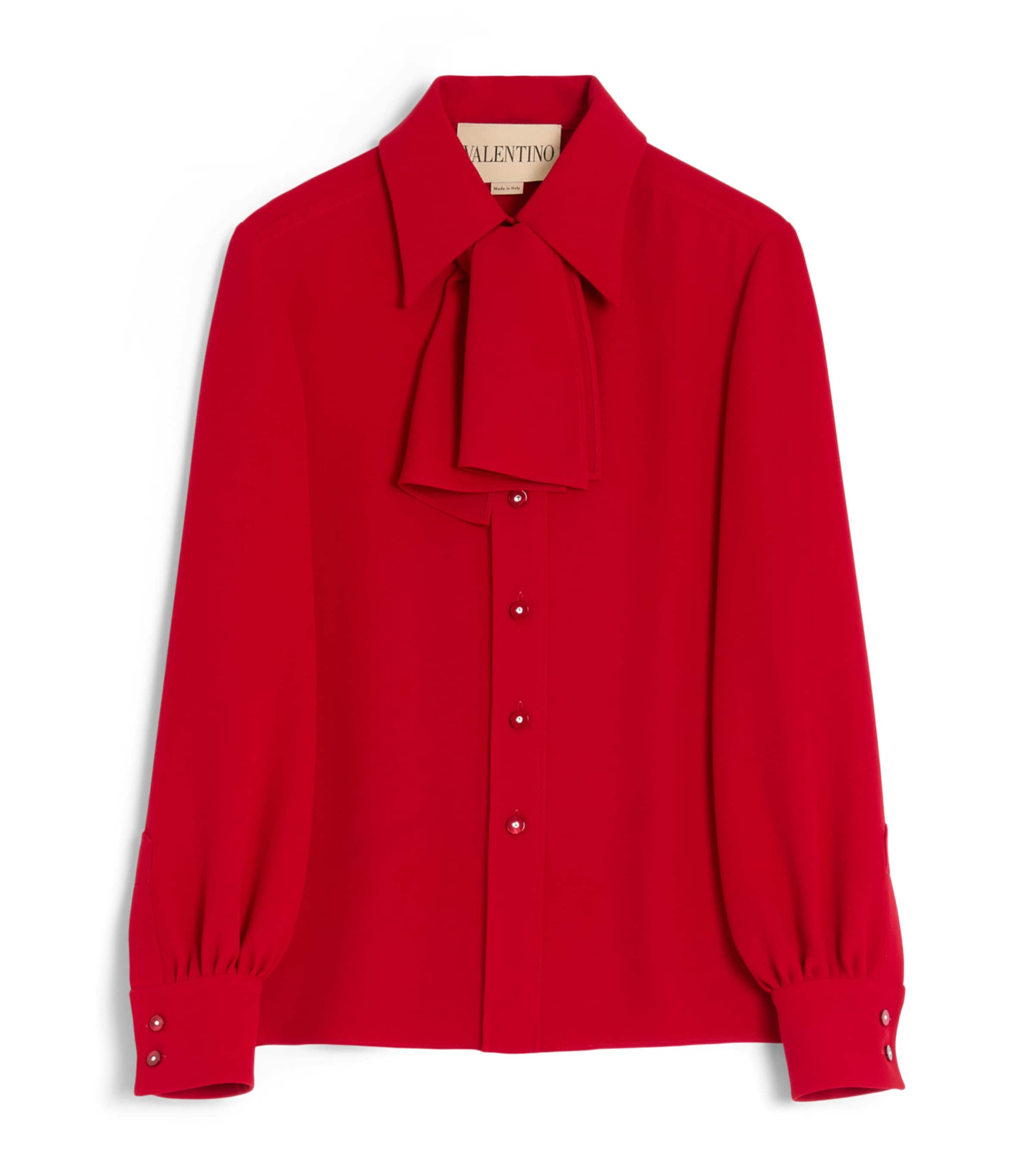 Silk Bow Shirt R9M Image 1