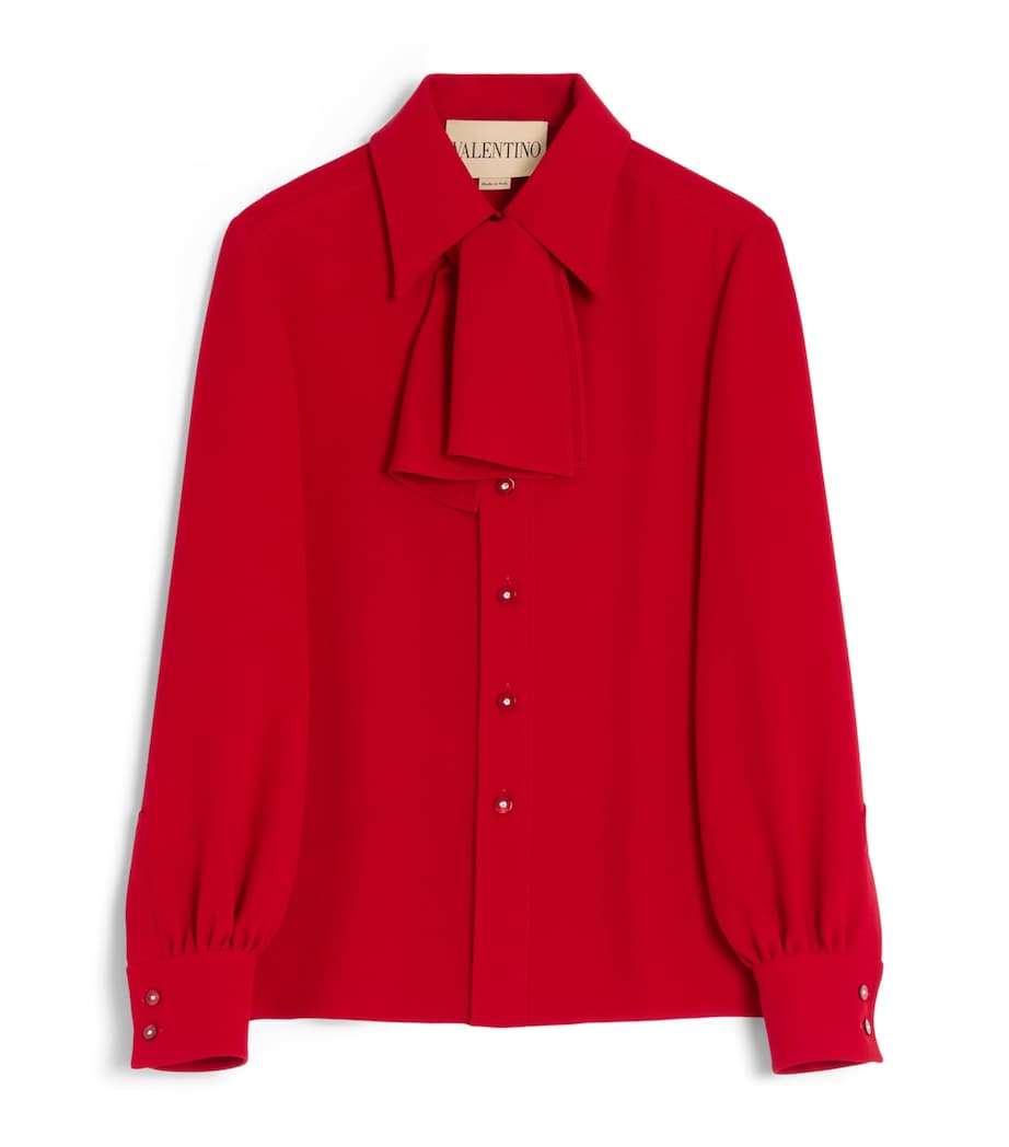 Silk Bow Shirt R9M Image 1