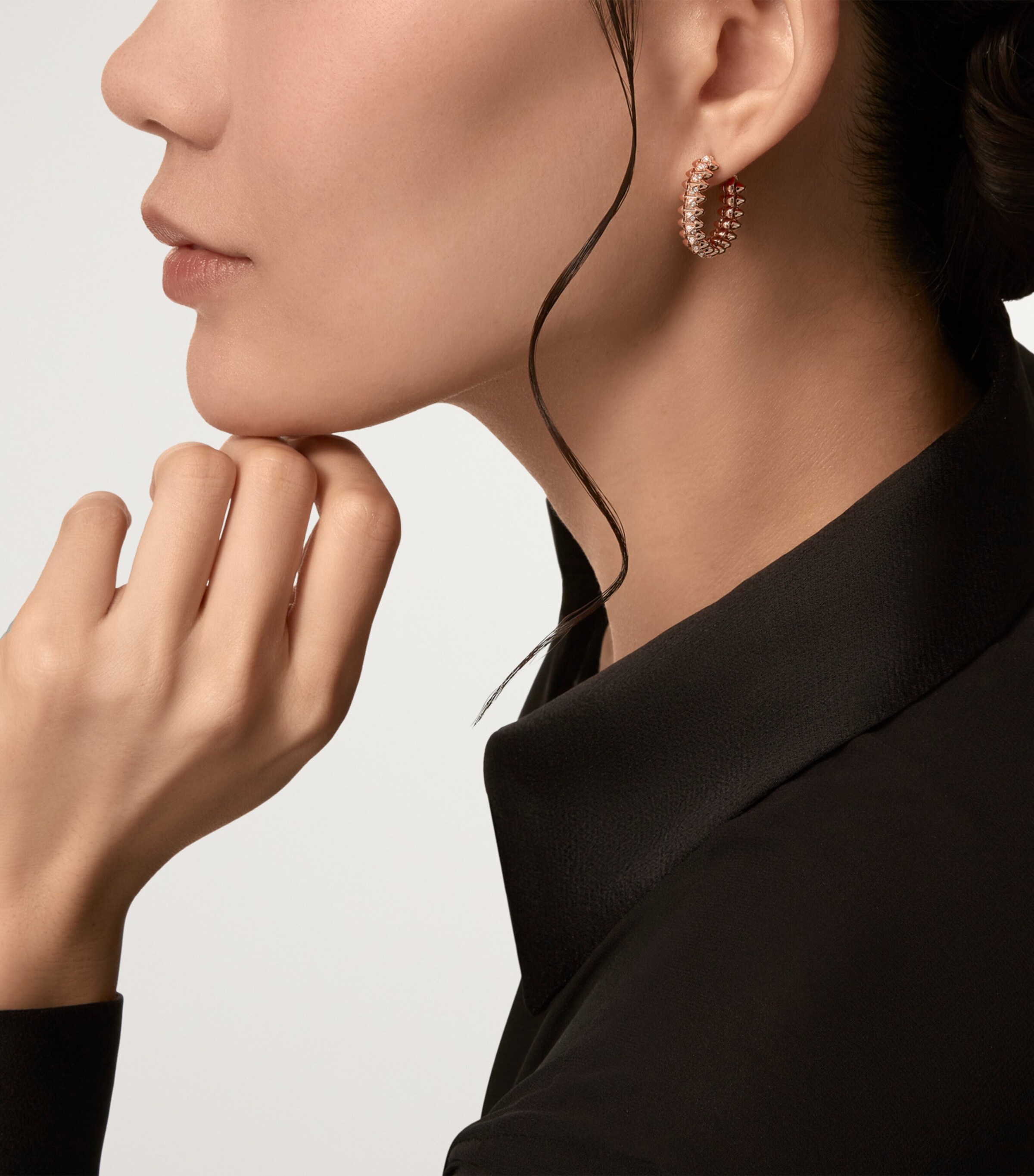 Cartier Rose Gold and Diamond Clash de Cartier Earrings Rose Gold Image 4