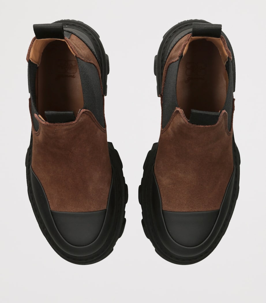 GANNI Pelinova Low Chealsea Boots 40 Brown Image 4