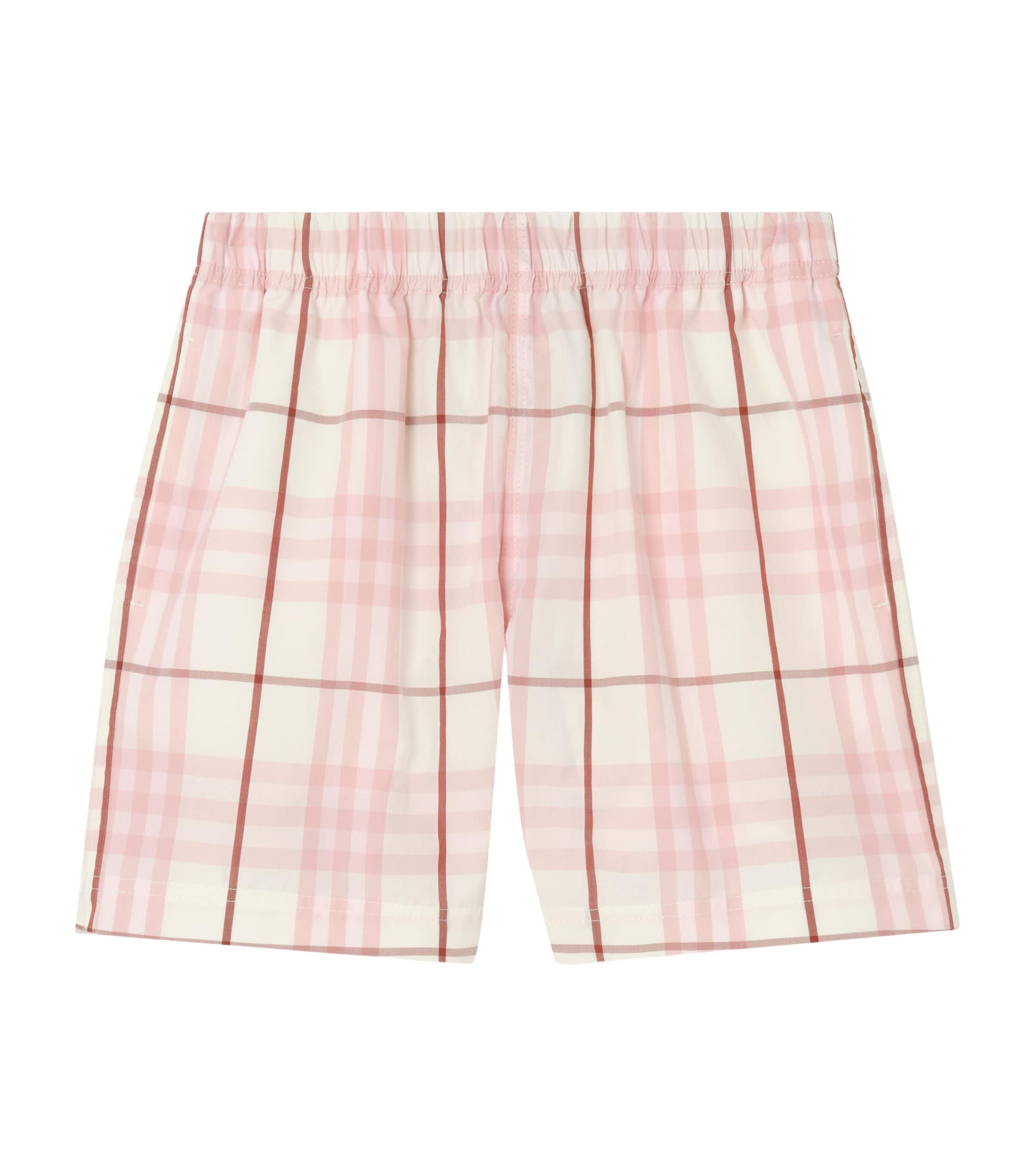 Burberry Kids Cotton Check Shorts (14 Years) Flora Pink Ip Check Image 1
