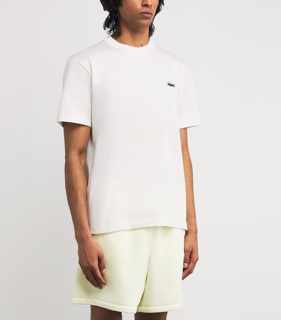 Cotton Logo T-Shirt WHITE Image 3