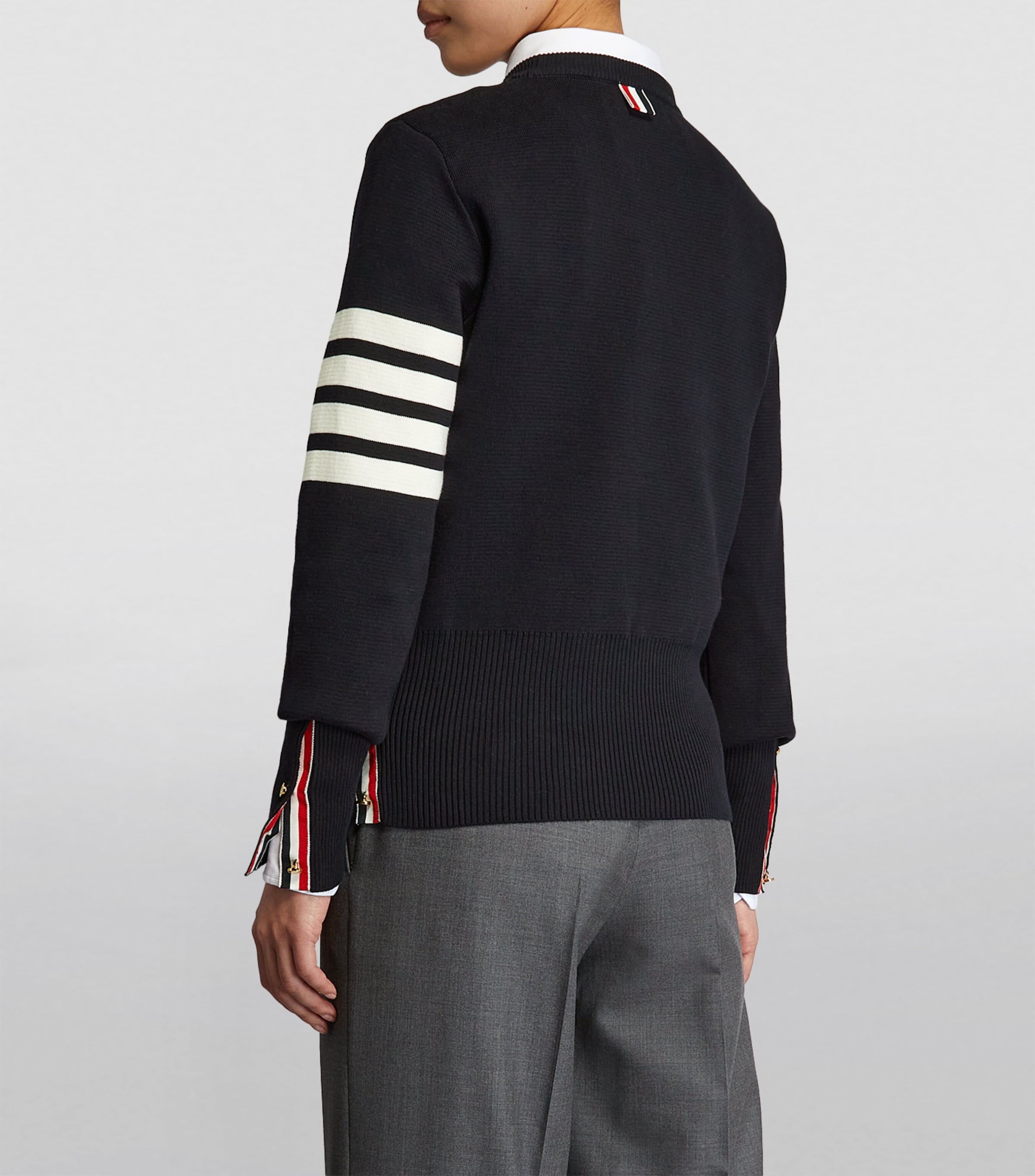 4-Bar Sweater NAVY Image 4