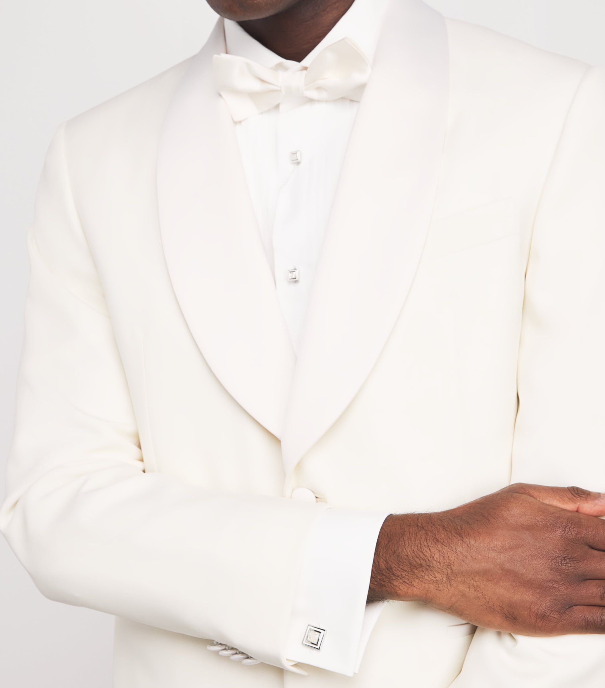 Thompson Mother-Of-Pearl Mosaic Cufflinks and Studs Set SILVER Image 2