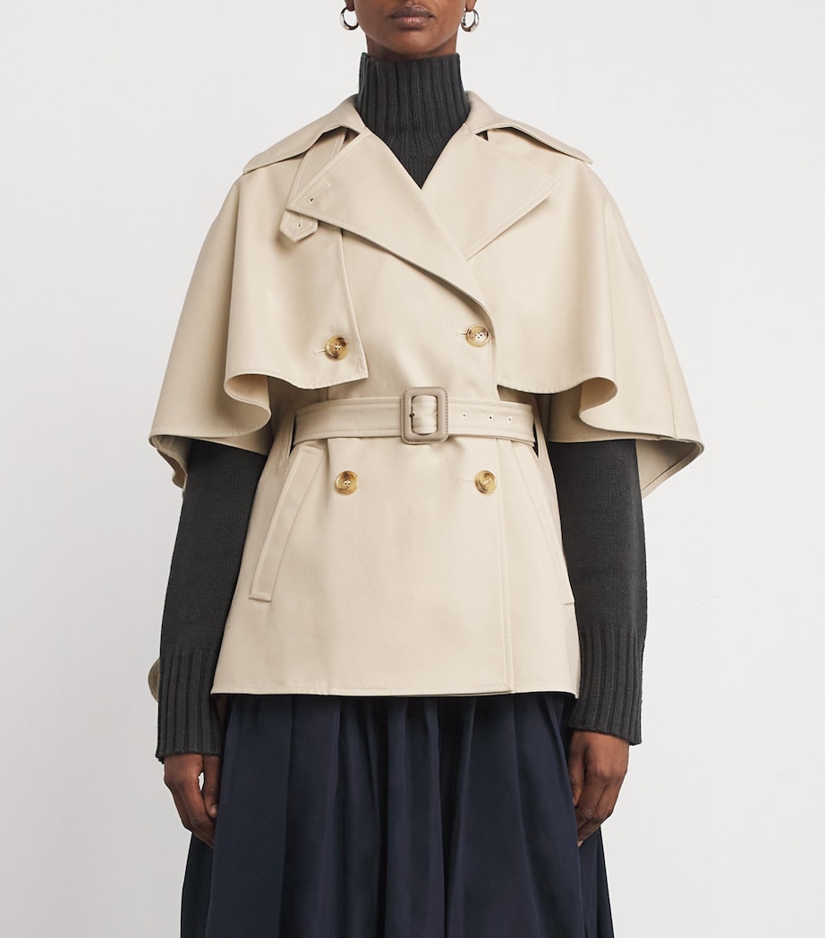 Cotton Cape Jacket NATURAL Image 3