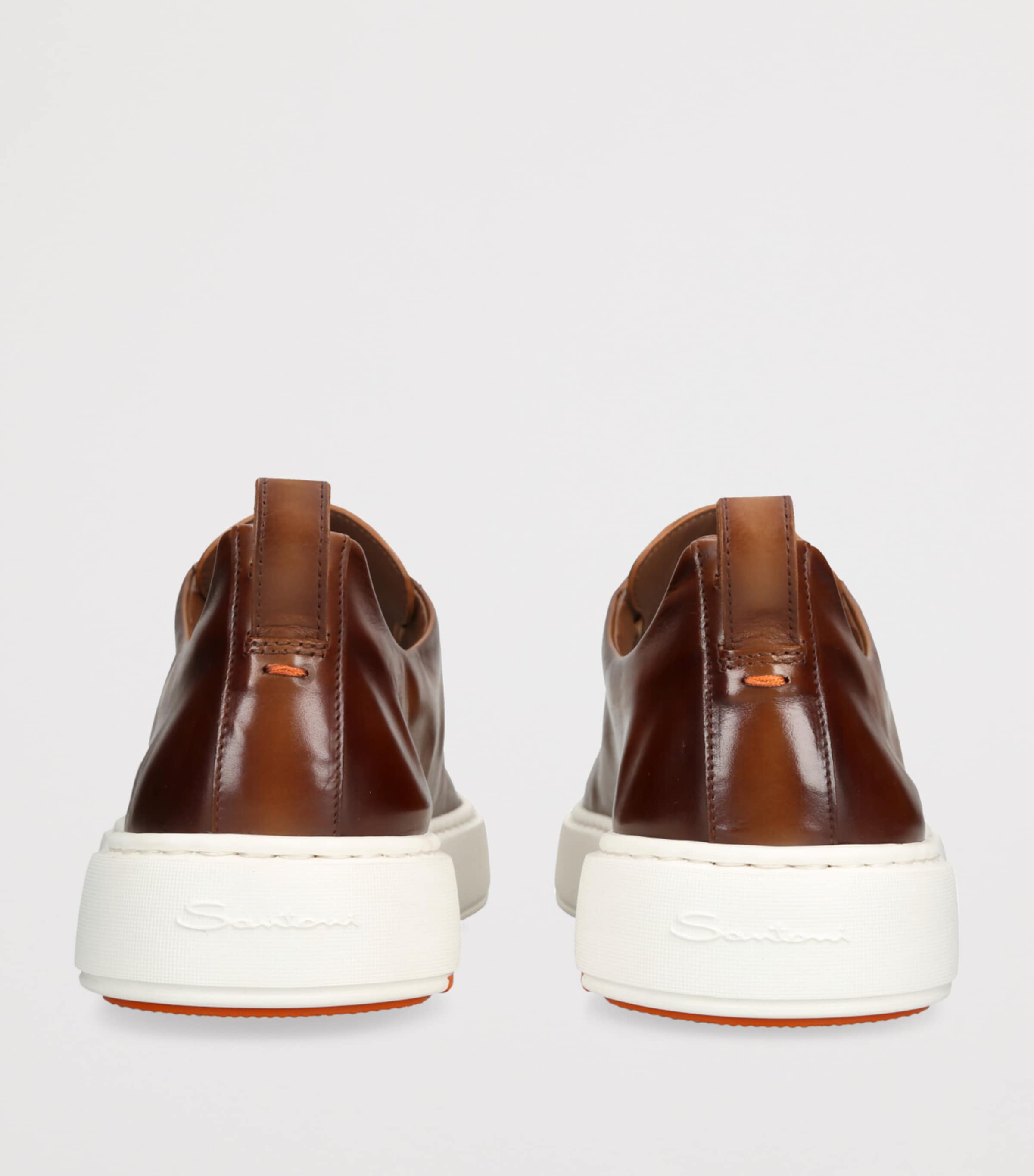 Leather Clean Icon Sneakers BROWN Image 2