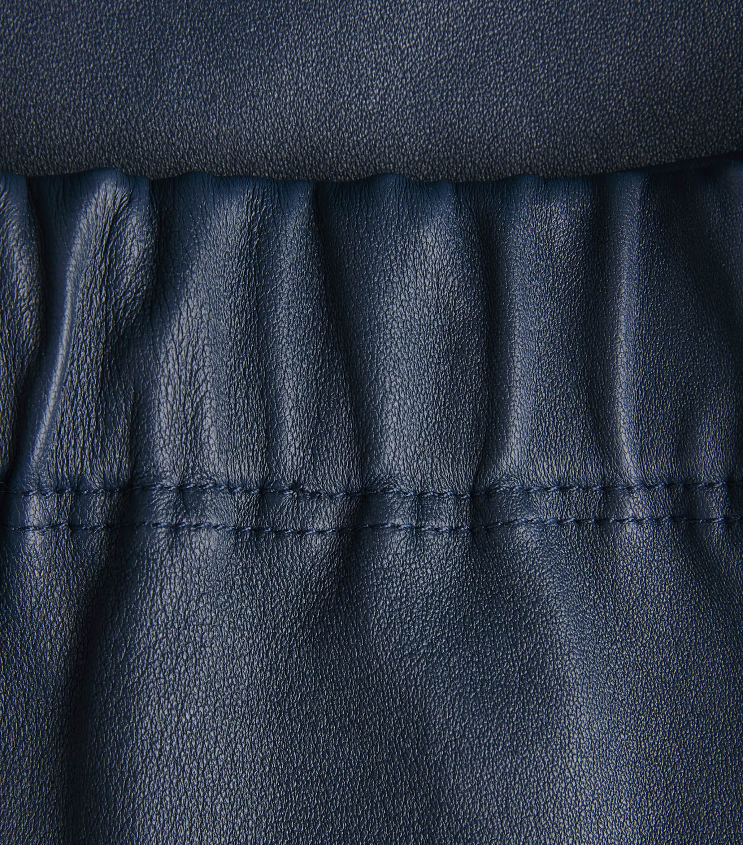 Stretch-Leather Leggings INDIGO Image 5