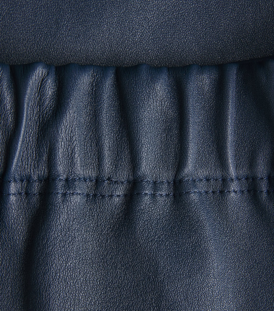 Stretch-Leather Leggings INDIGO Image 5