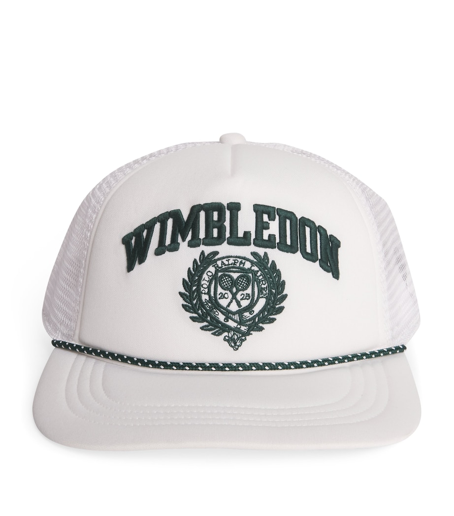 x Wimbledon Logo Baseball Cap WHITE Image 1