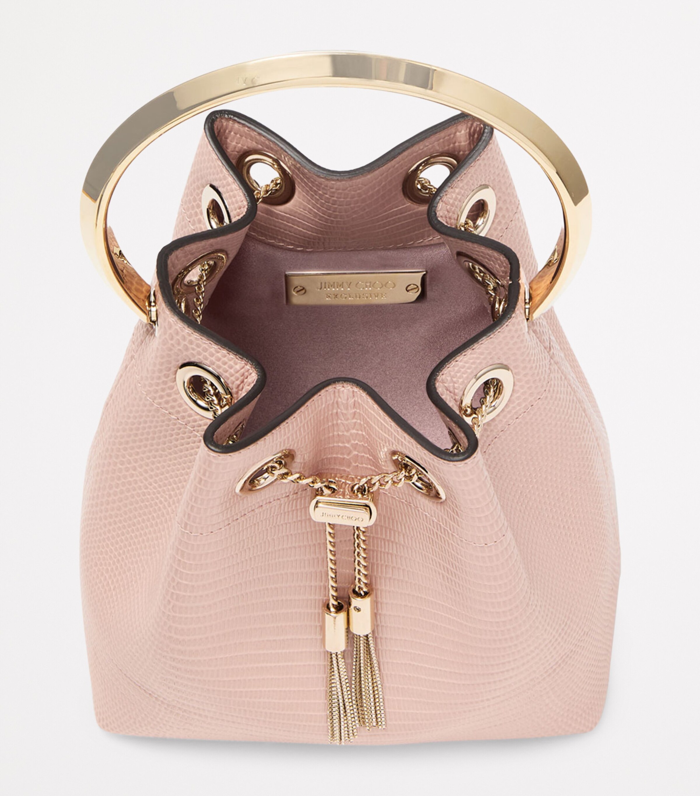 Bon Bon Leather Top-Handle Bag MACARON/LIGHT GOLD Image 5