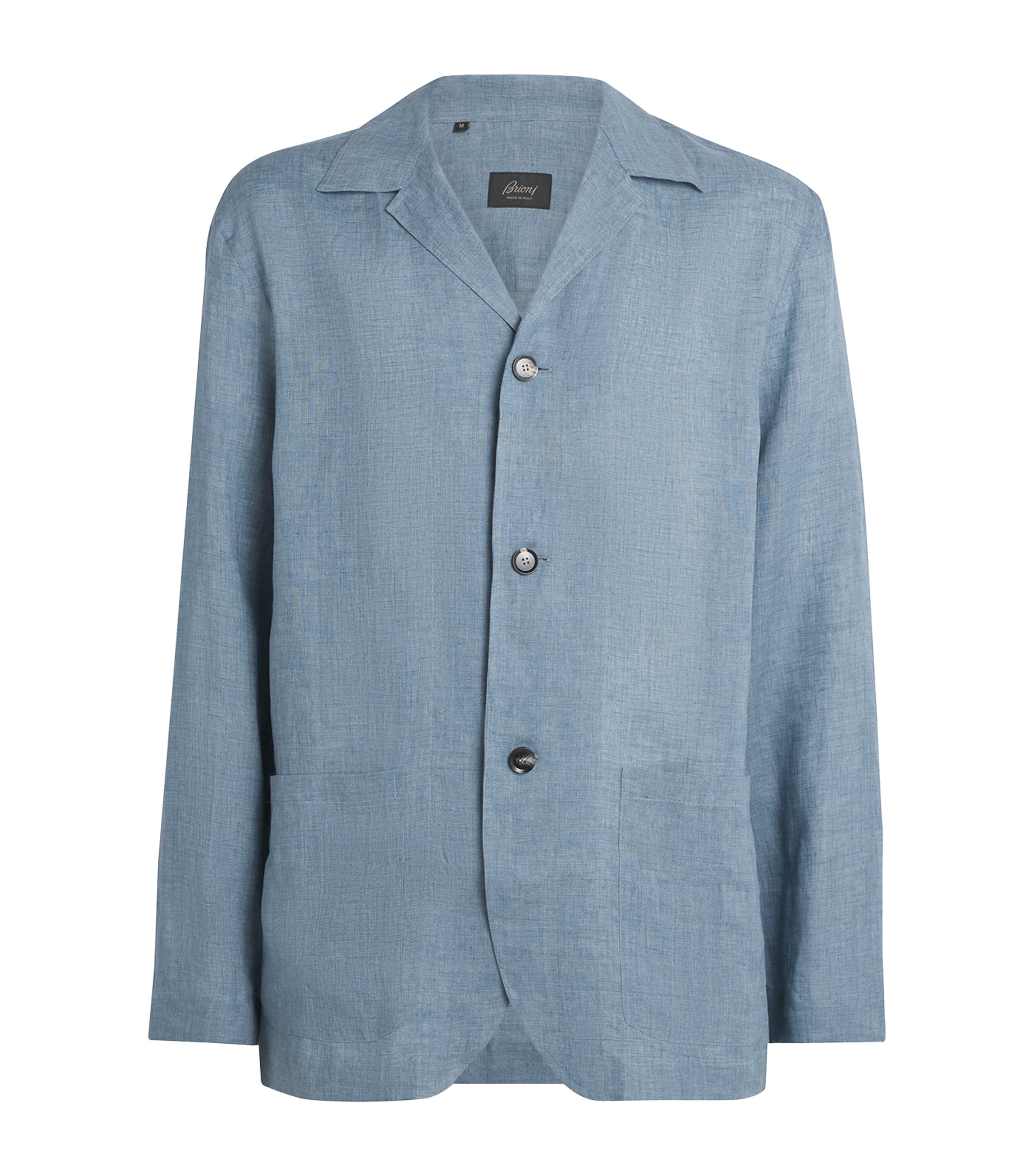 Brioni Mens Linen Overshirt Image 1