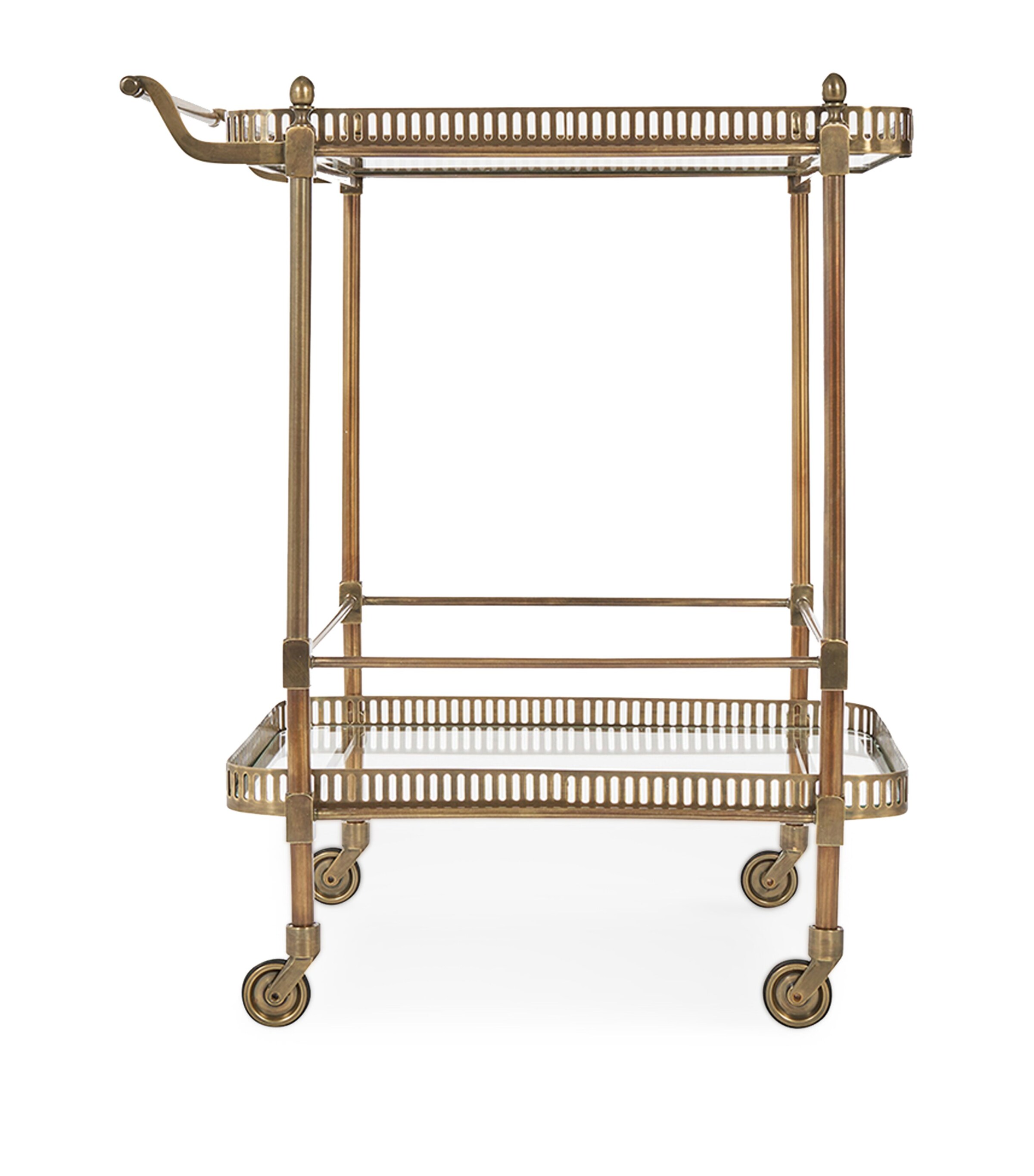Soho Home Drinks Trolley Brass Image 3
