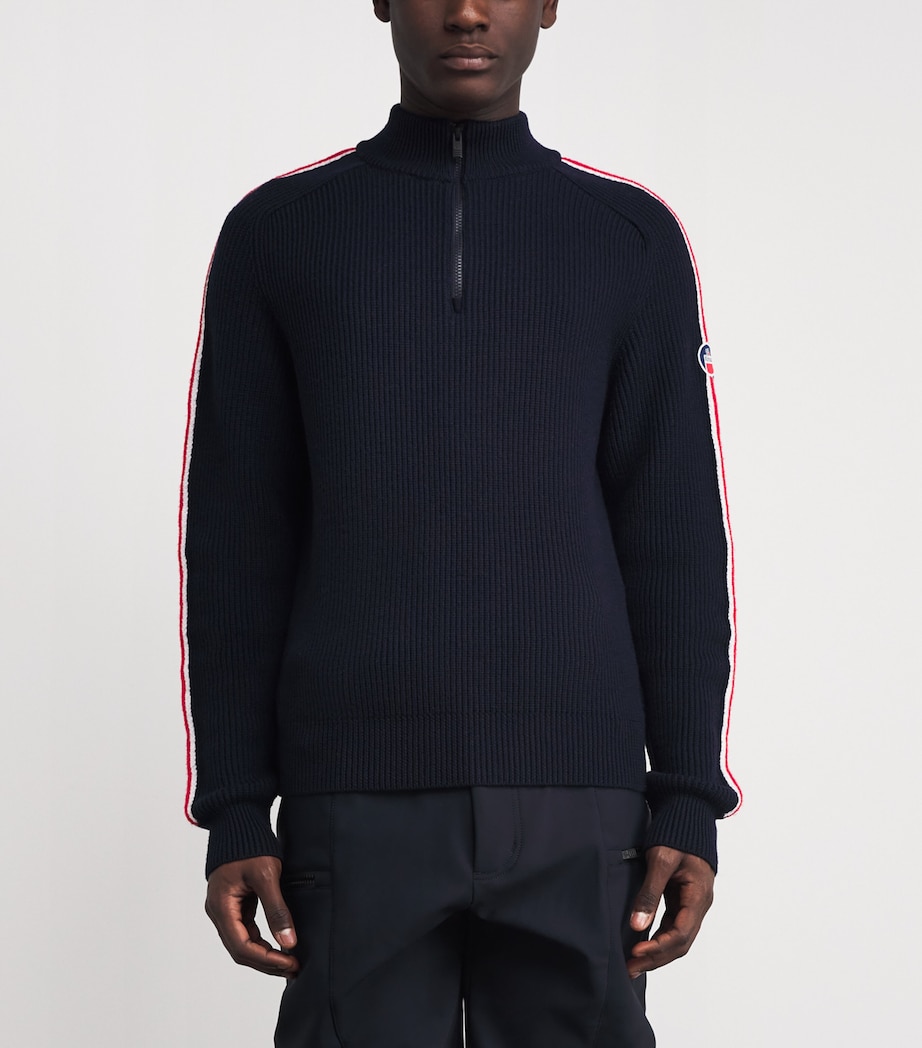 Merino Wool Dorianau Sweater 6109 MARIN/NEIGE Image 3