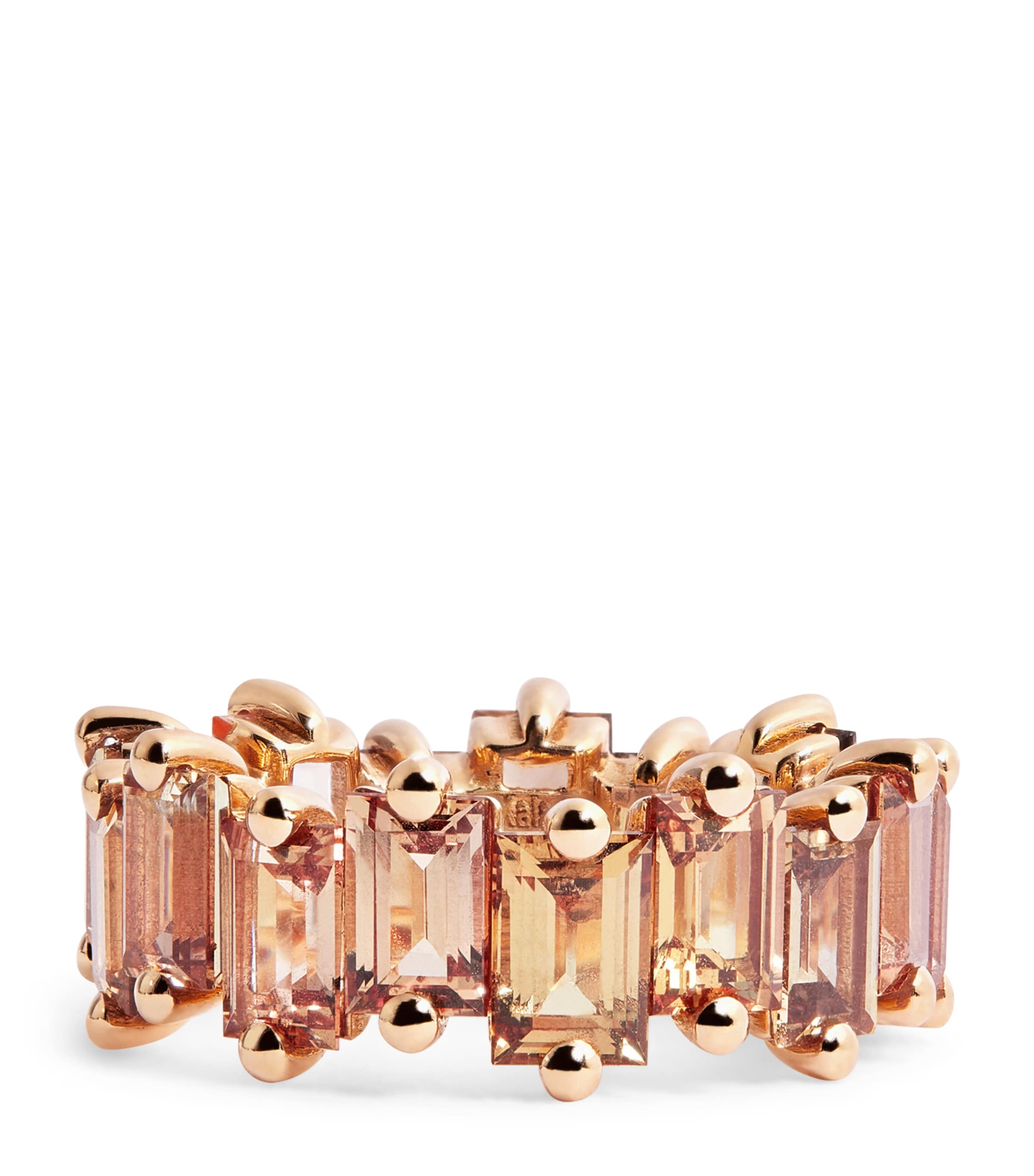 Suzanne Kalan Rose Gold and Sapphire One of a Kind Eternity Ring Rg/bs Image 1