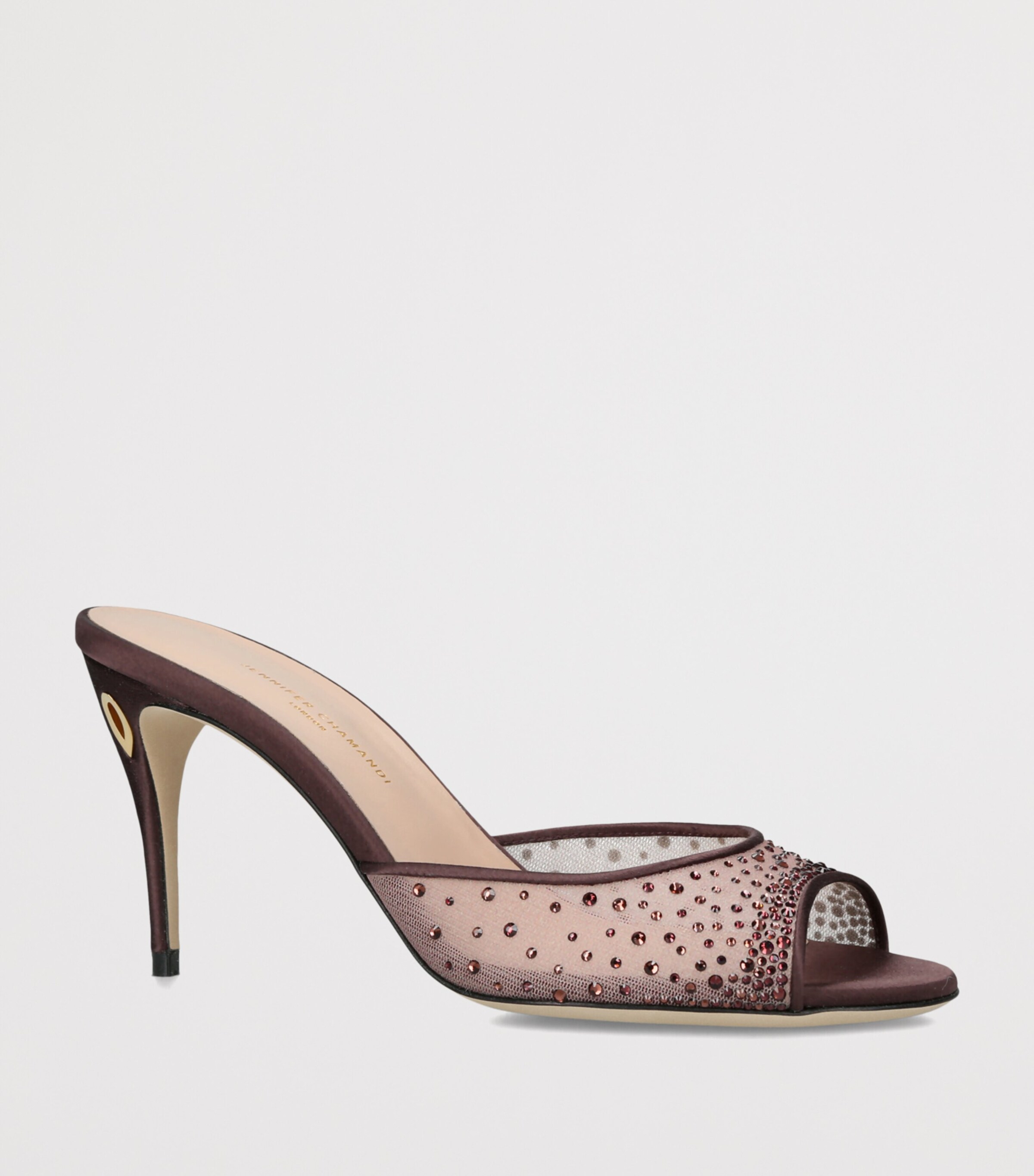 Jennifer Chamandi Lace Guido Mules 85 Purple Image 3