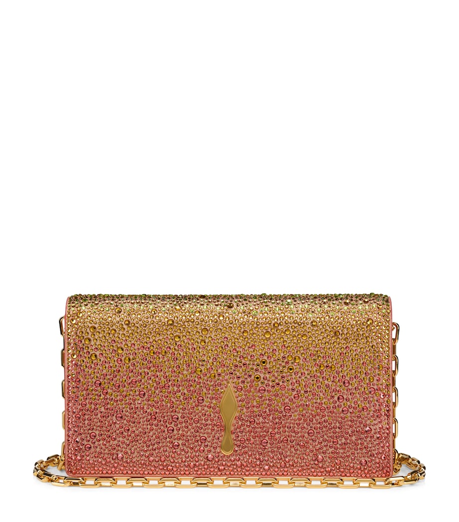 Christian Louboutin Bettina Strass Leather Clutch Bag Image 1