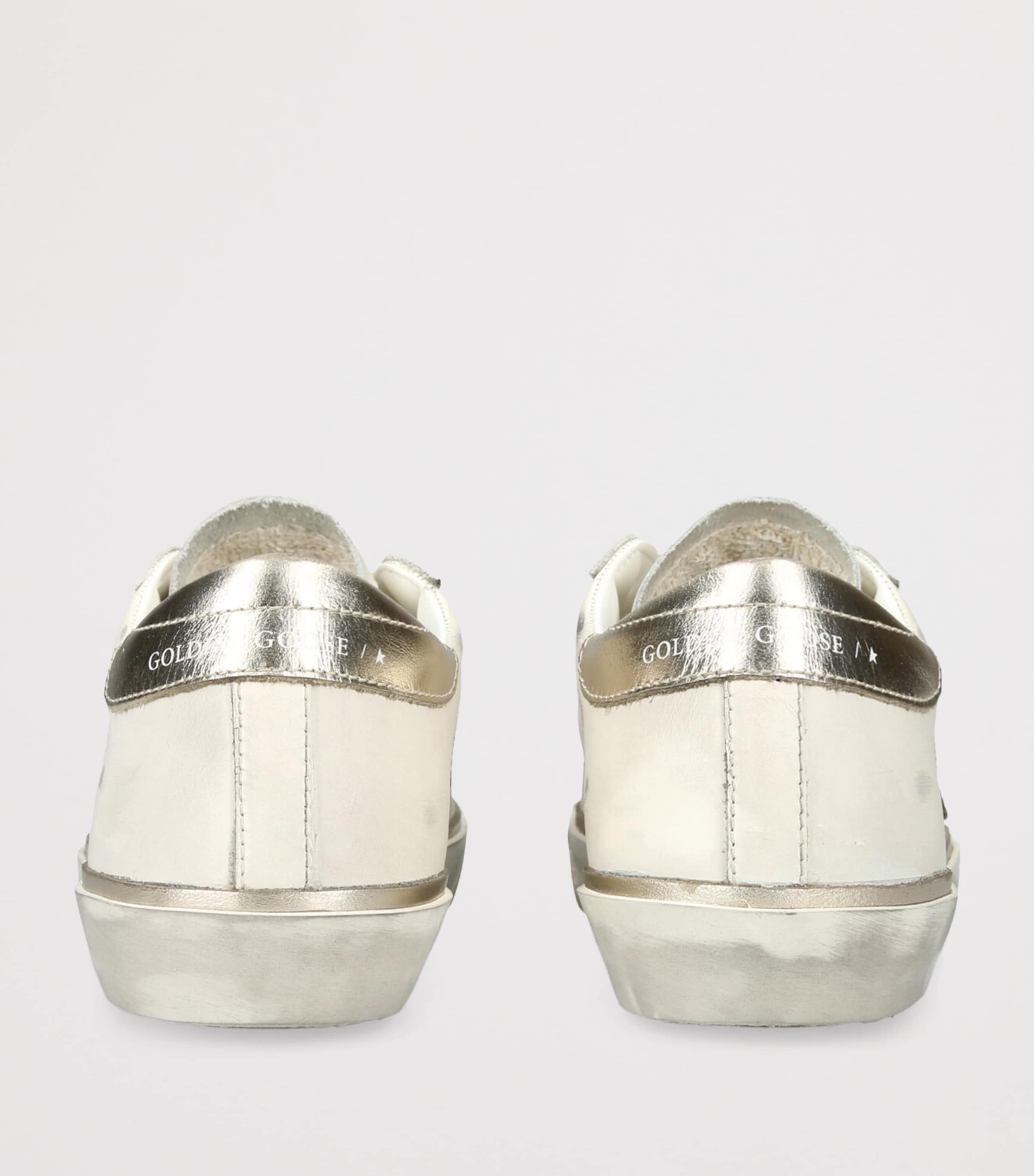 Golden Goose Leather Super-Star Sneakers White/oth Image 2