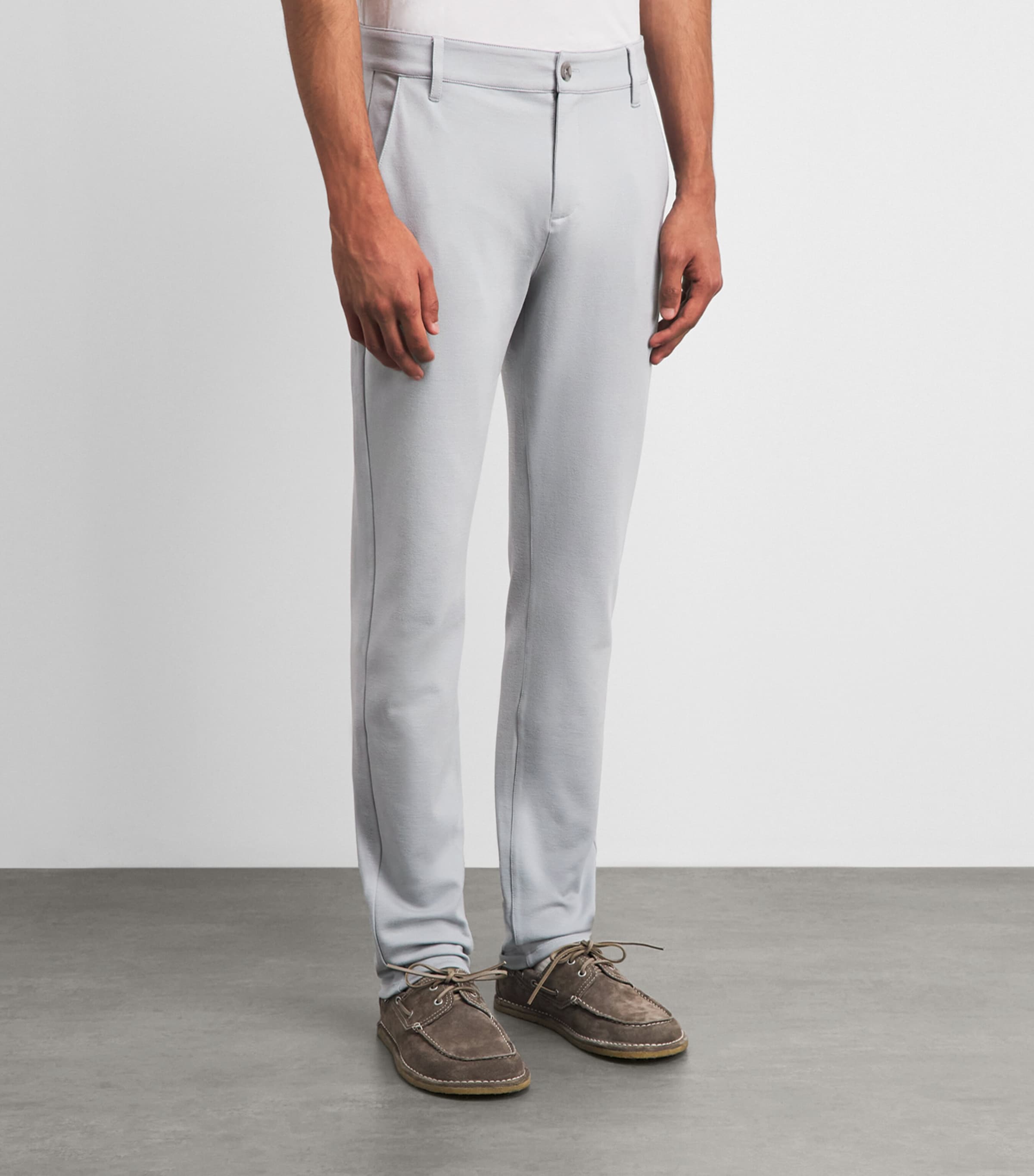 PAIGE Mens Stafford Slim Trousers Bristol Blue Image 4