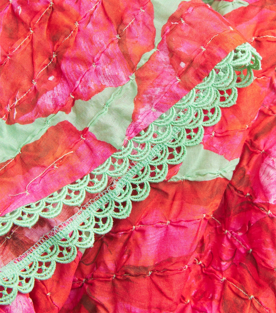 Floral Off-The-Shoulder Mini Dress GREEN BLOSSOM Image 5