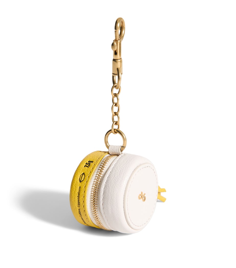 Leather Carmex Coin Purse Charm YELLOW Image 2