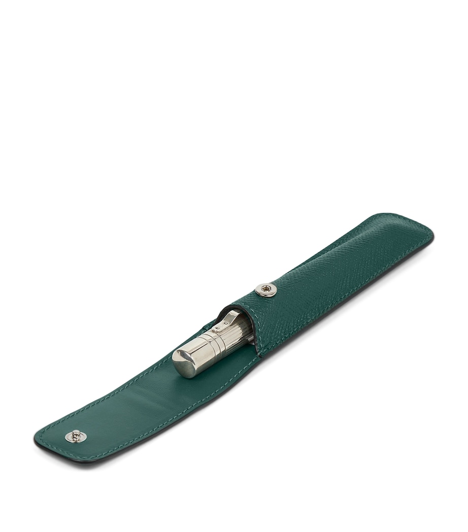 Leather Pen Sleeve FOREST GREEN Image 4