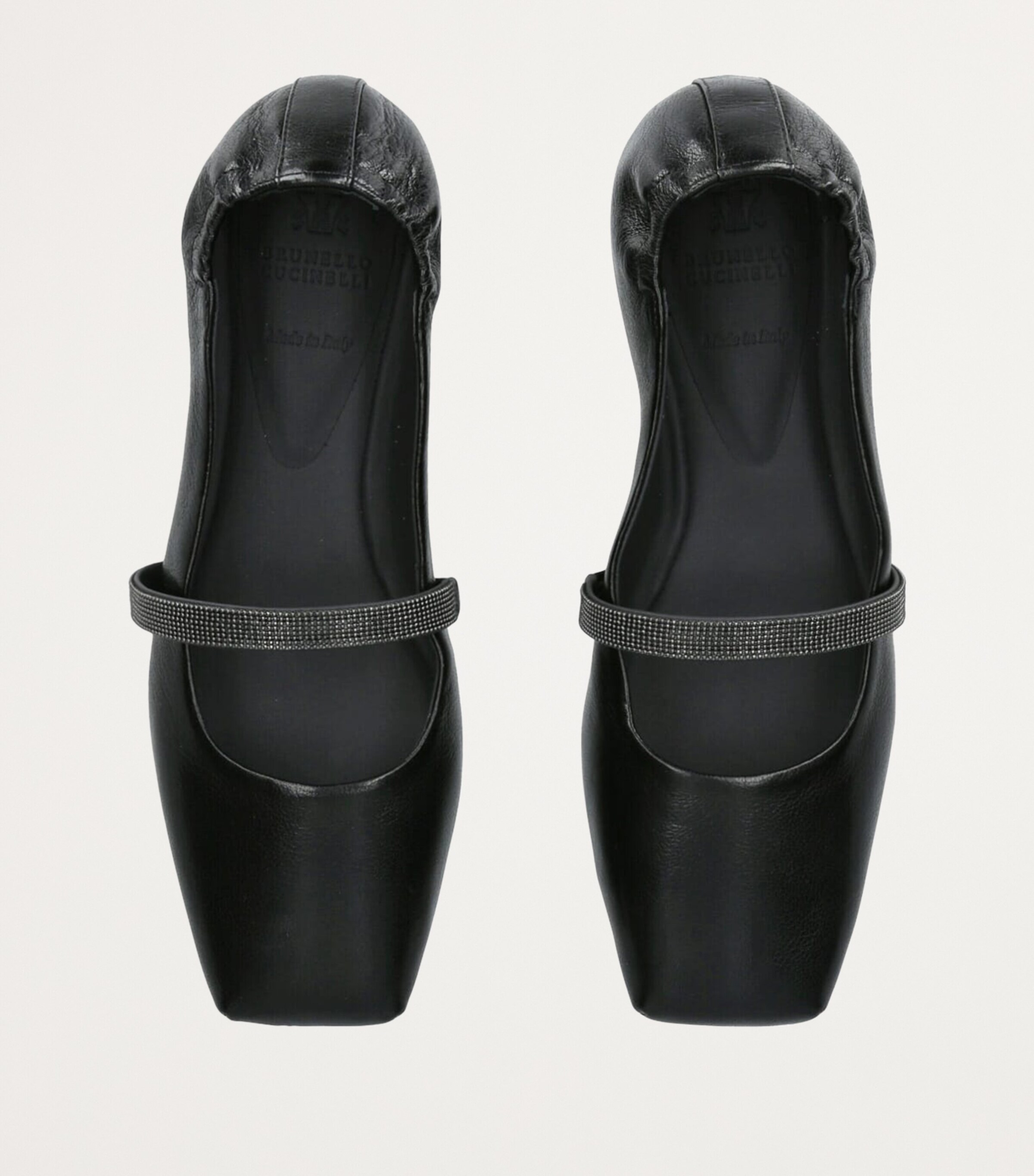 Brunello Cucinelli Leather Ballet Flats Black Image 4