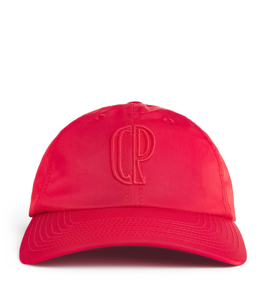 Cotton Logo Baseball Cap RED Image 1