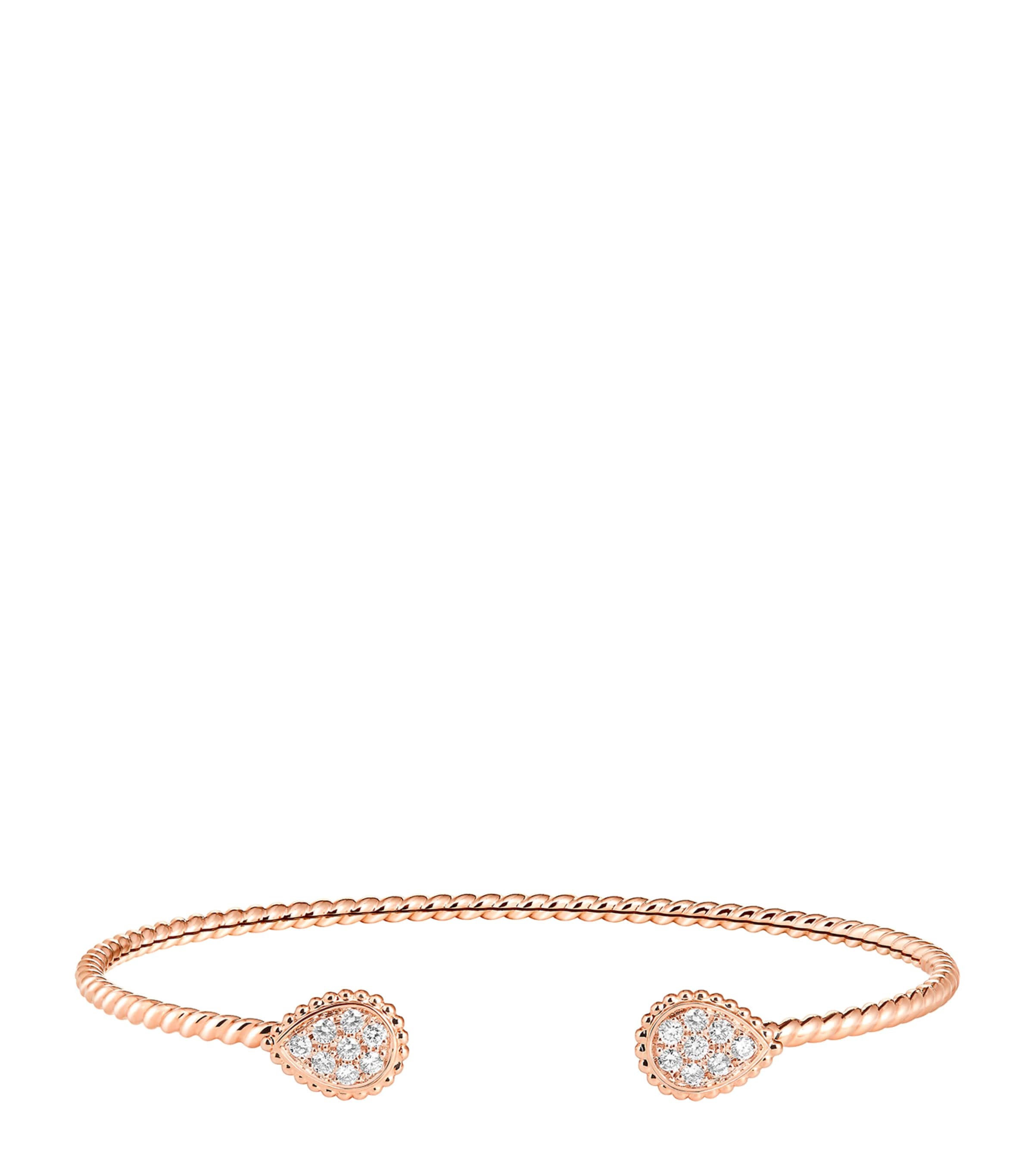 Rose Gold and Diamond Serpent Bohème Bangle PINK GOLD Image 2