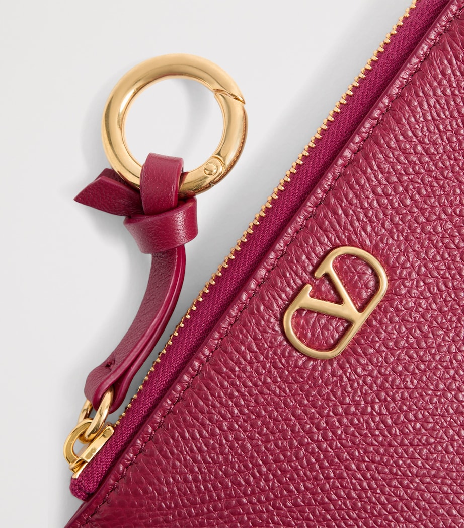 Valentino Garavani Leather VLogo Card Holder Image 5