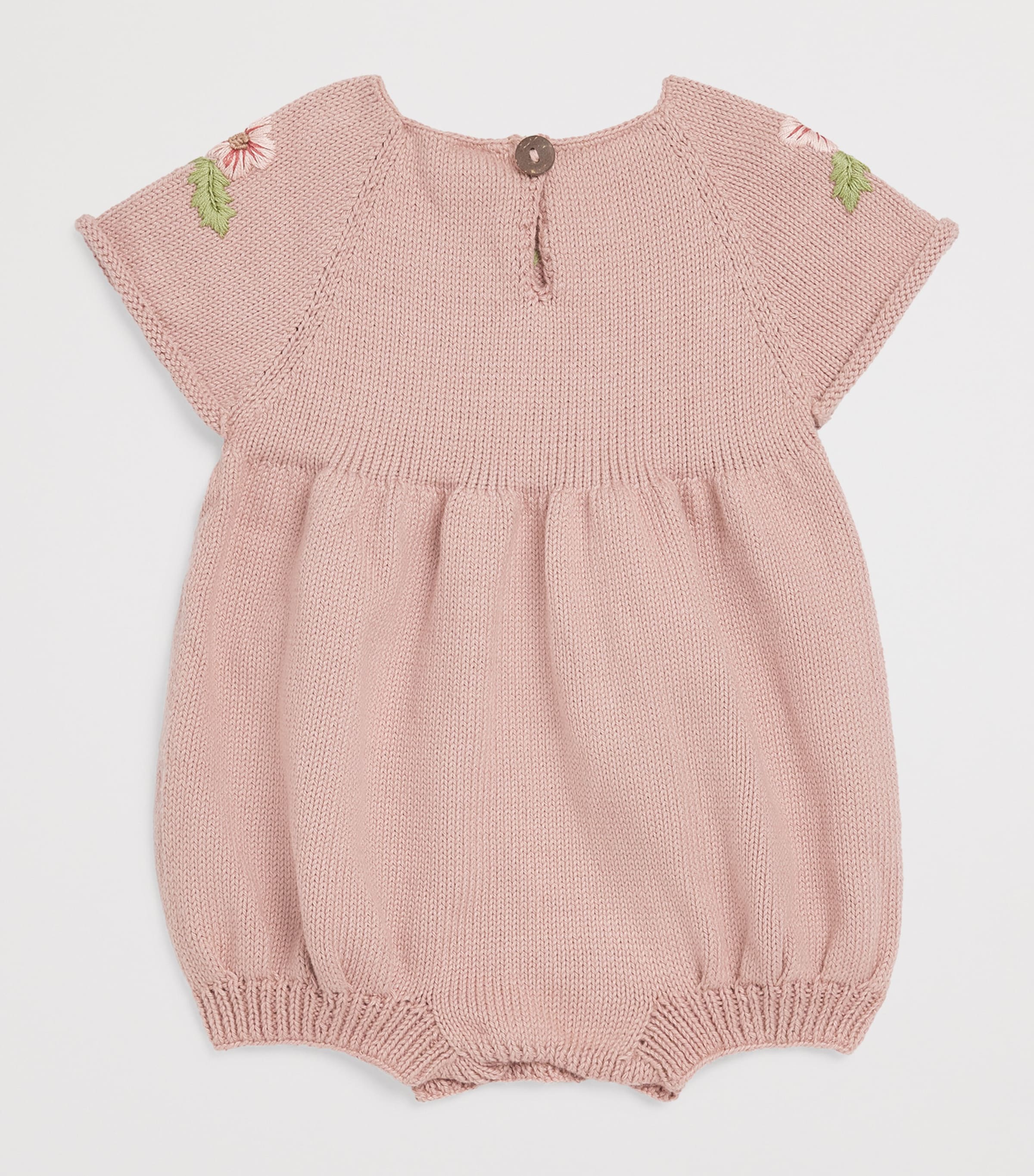 Shirley Bredal Cotton Embroidered Midsummer Bodysuit (6-24 Months) D Dahlia Image 2