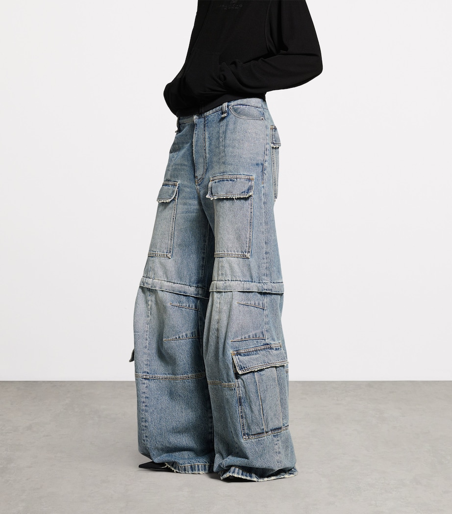 Denim Cargo Jeans 4245 Image 7